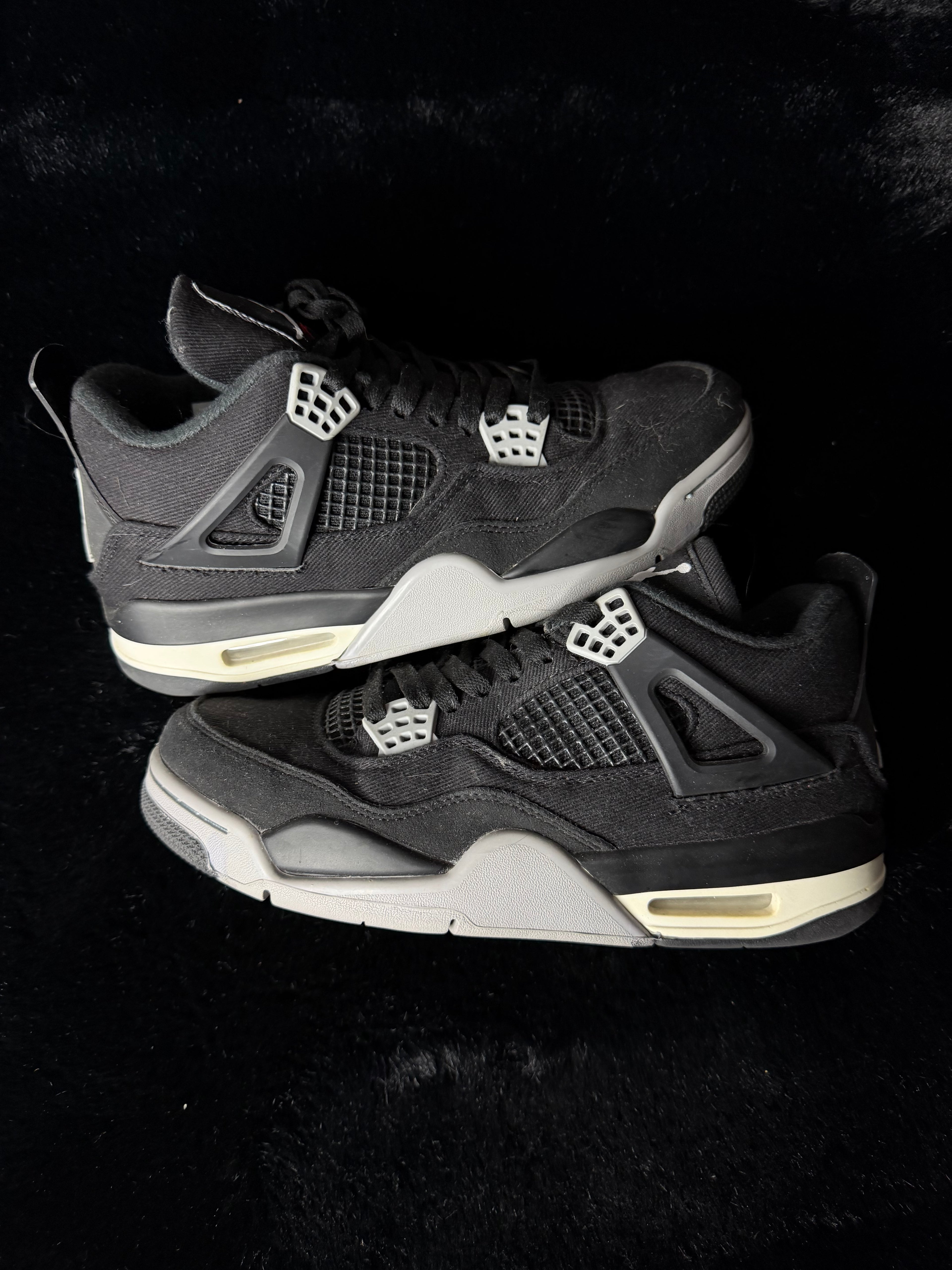 Jordan 4 black canvas size 7.5