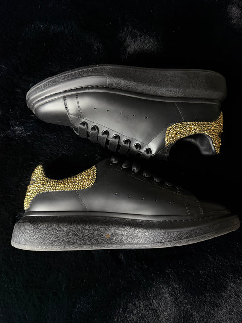 Alexander Mcqueen Black Gold Size 44
