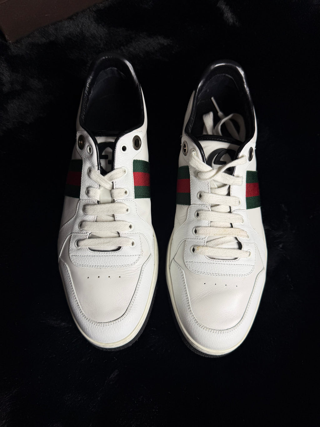 Gucci Web Accent Sneakers Size 11-11.5