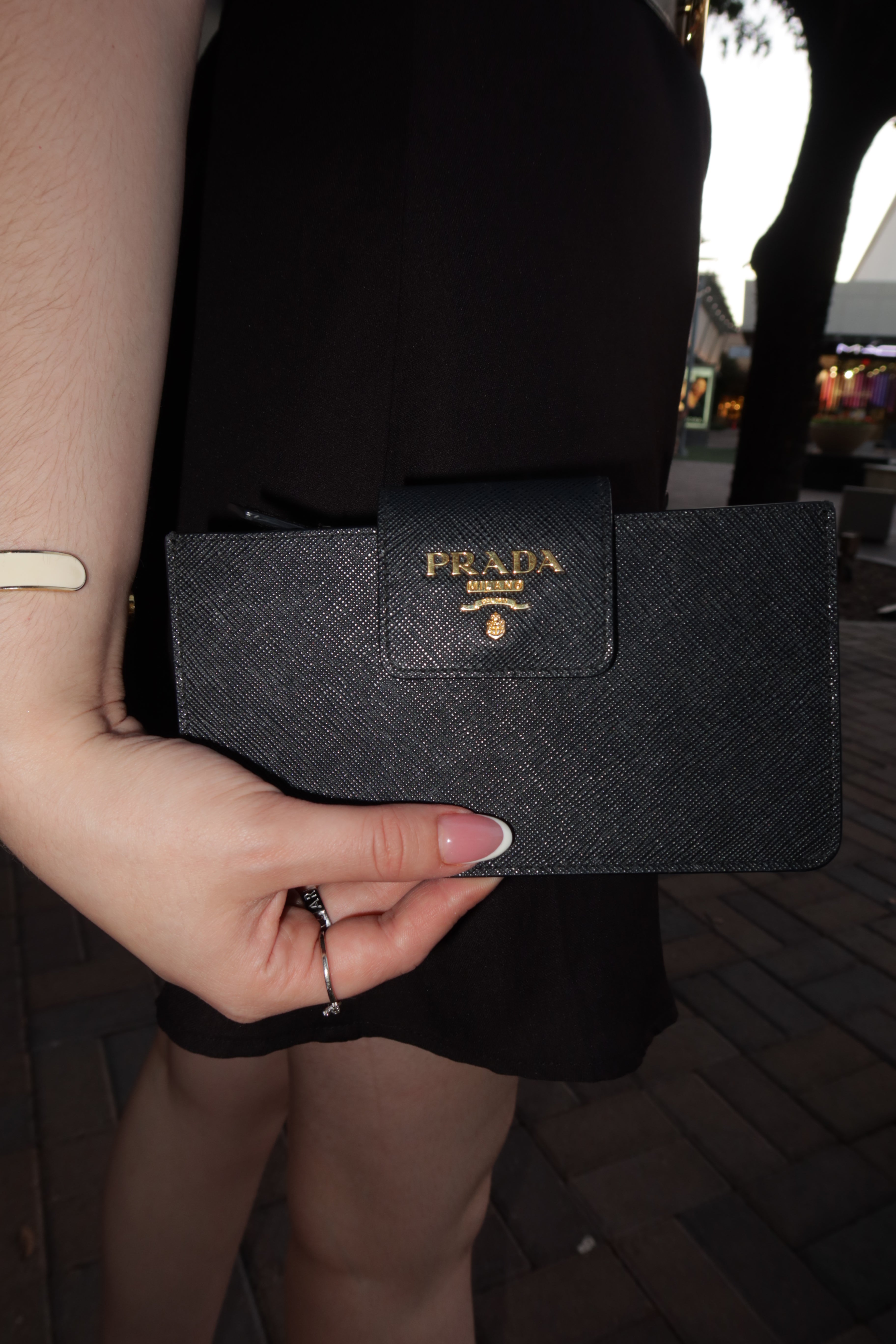 Prada Saffiano Leather Phone Wallet