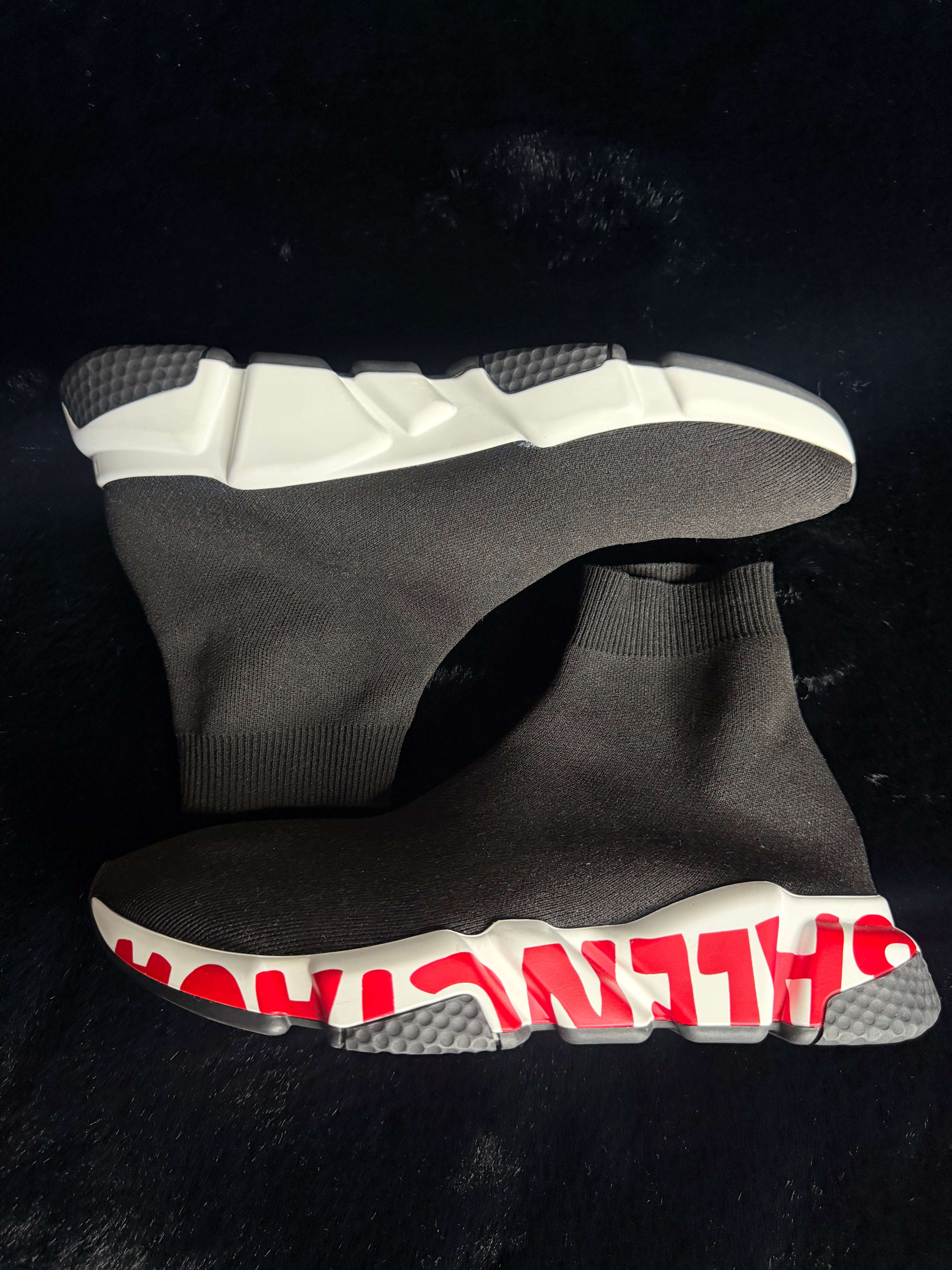 Balenciaga Speed Graffiti Red White Size 39