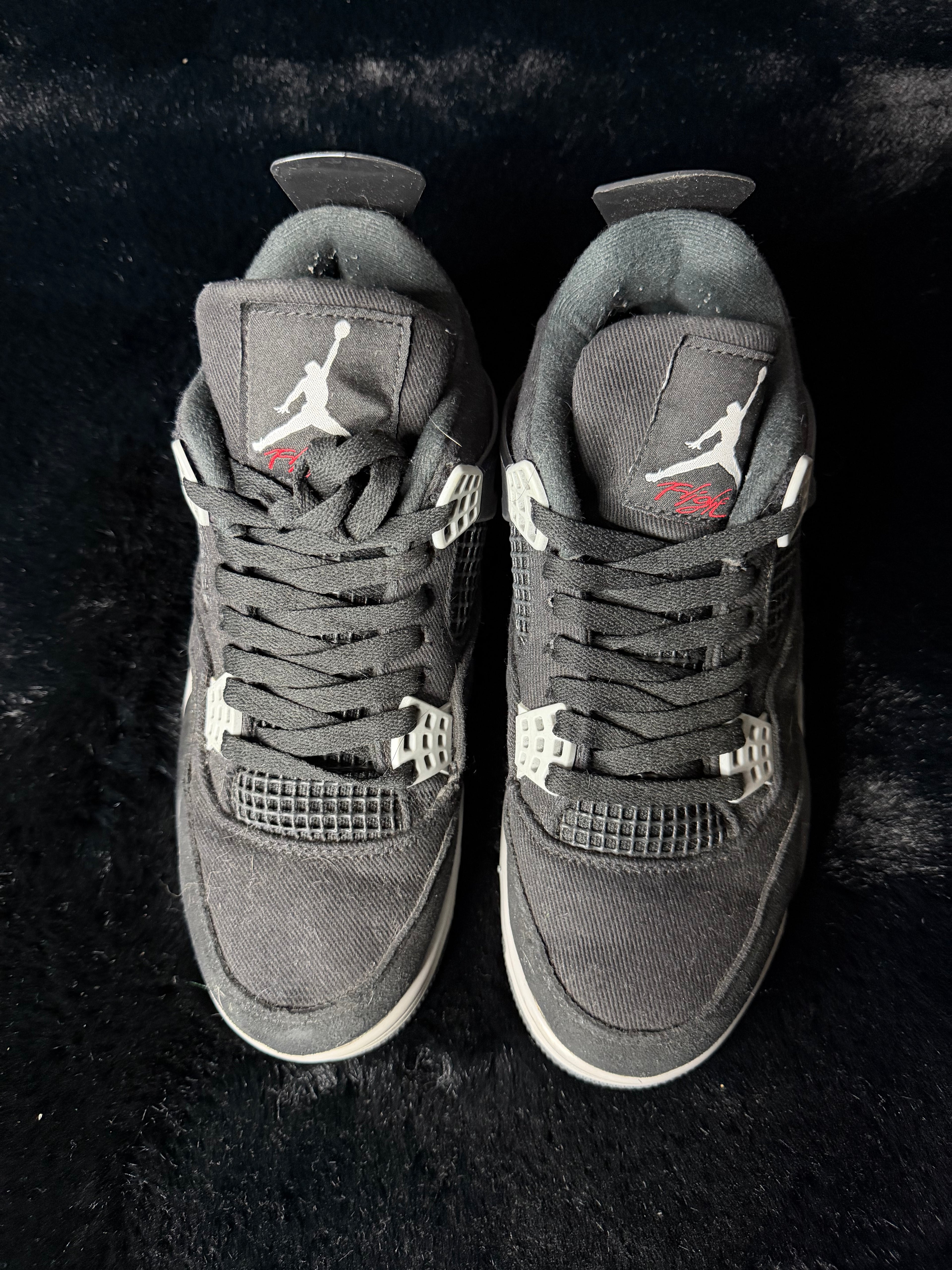 Jordan 4 black canvas size 7.5
