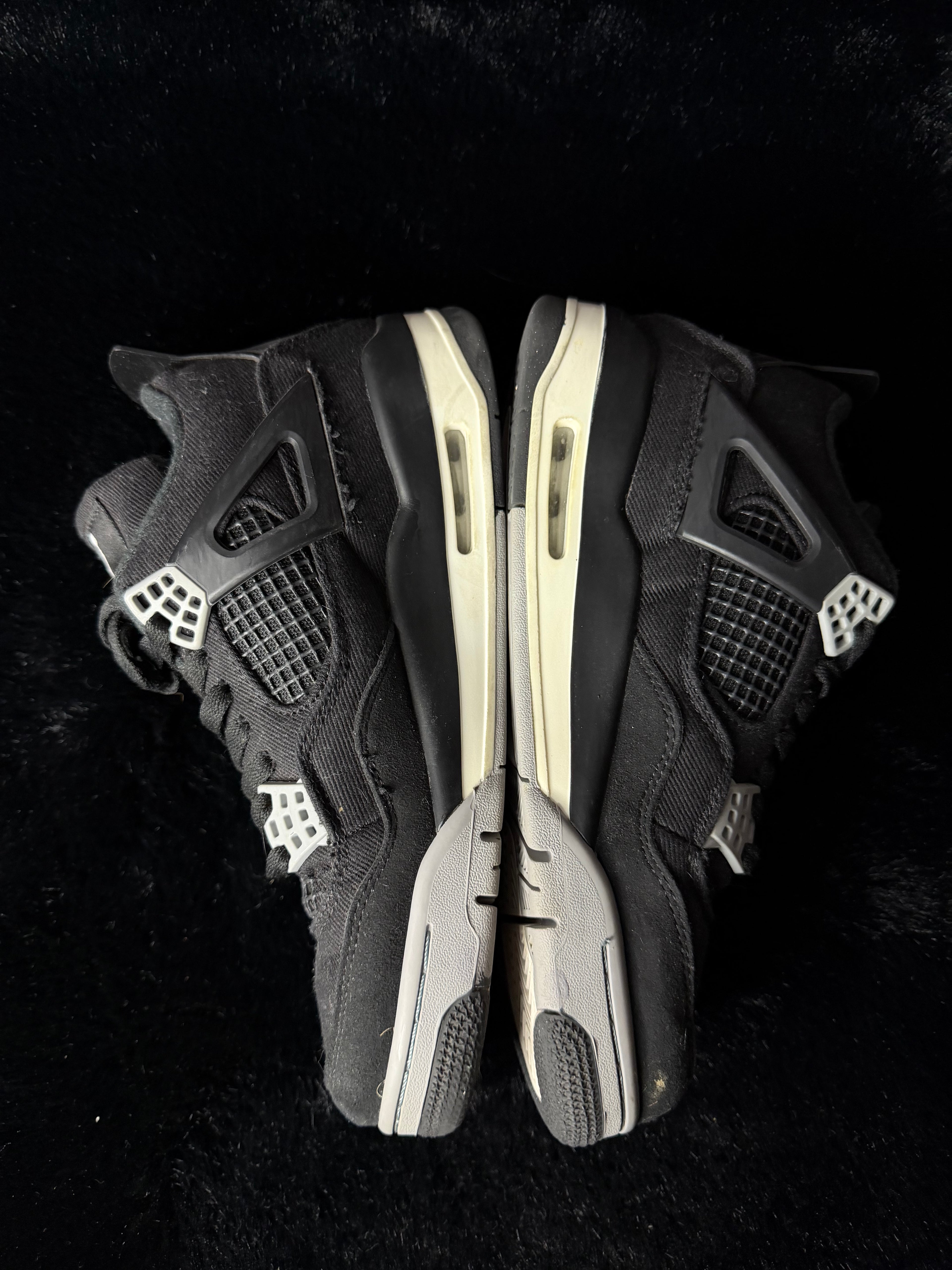 Jordan 4 black canvas size 7.5