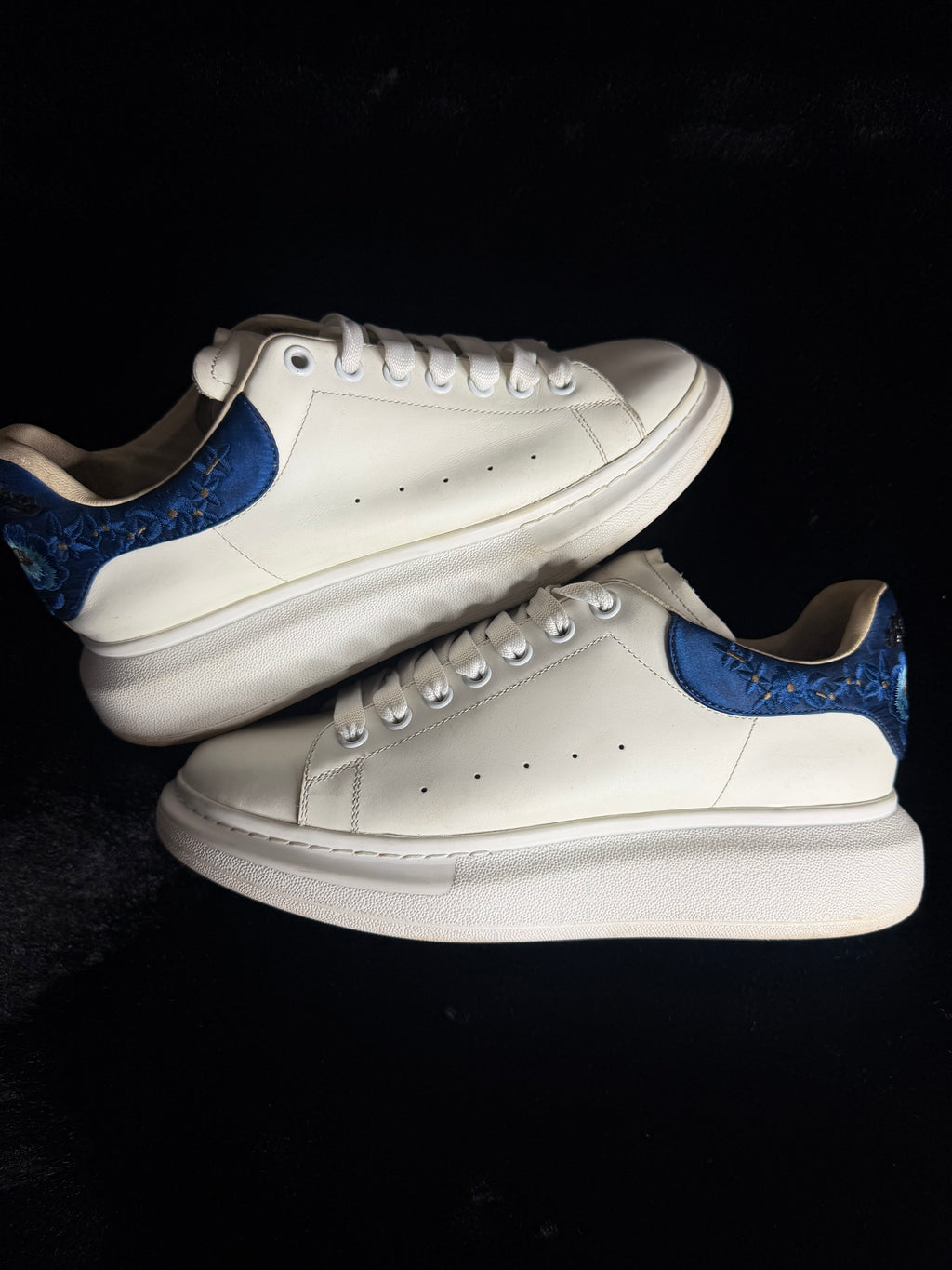 Alexander Mcqueen Blue Floral Size 44
