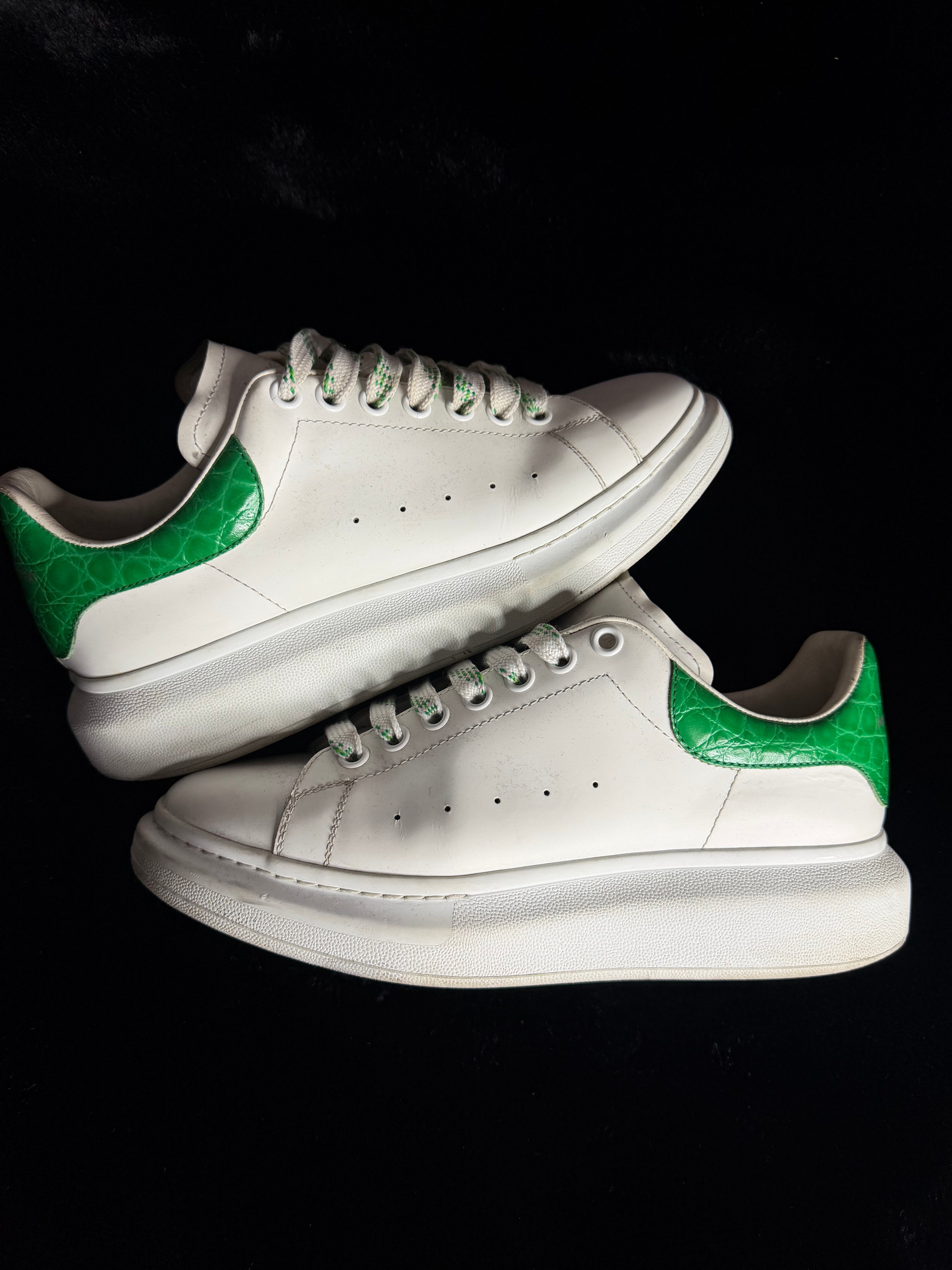 Alexander Mcqueen Green Snakeskin Size 42