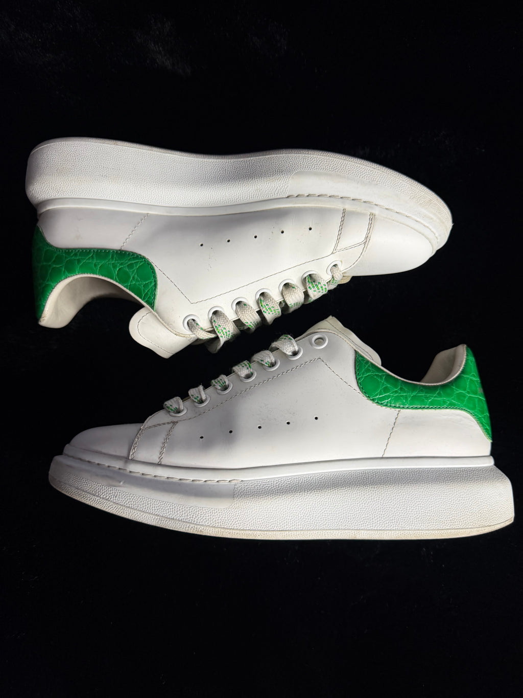 Alexander Mcqueen Green Snakeskin Size 42
