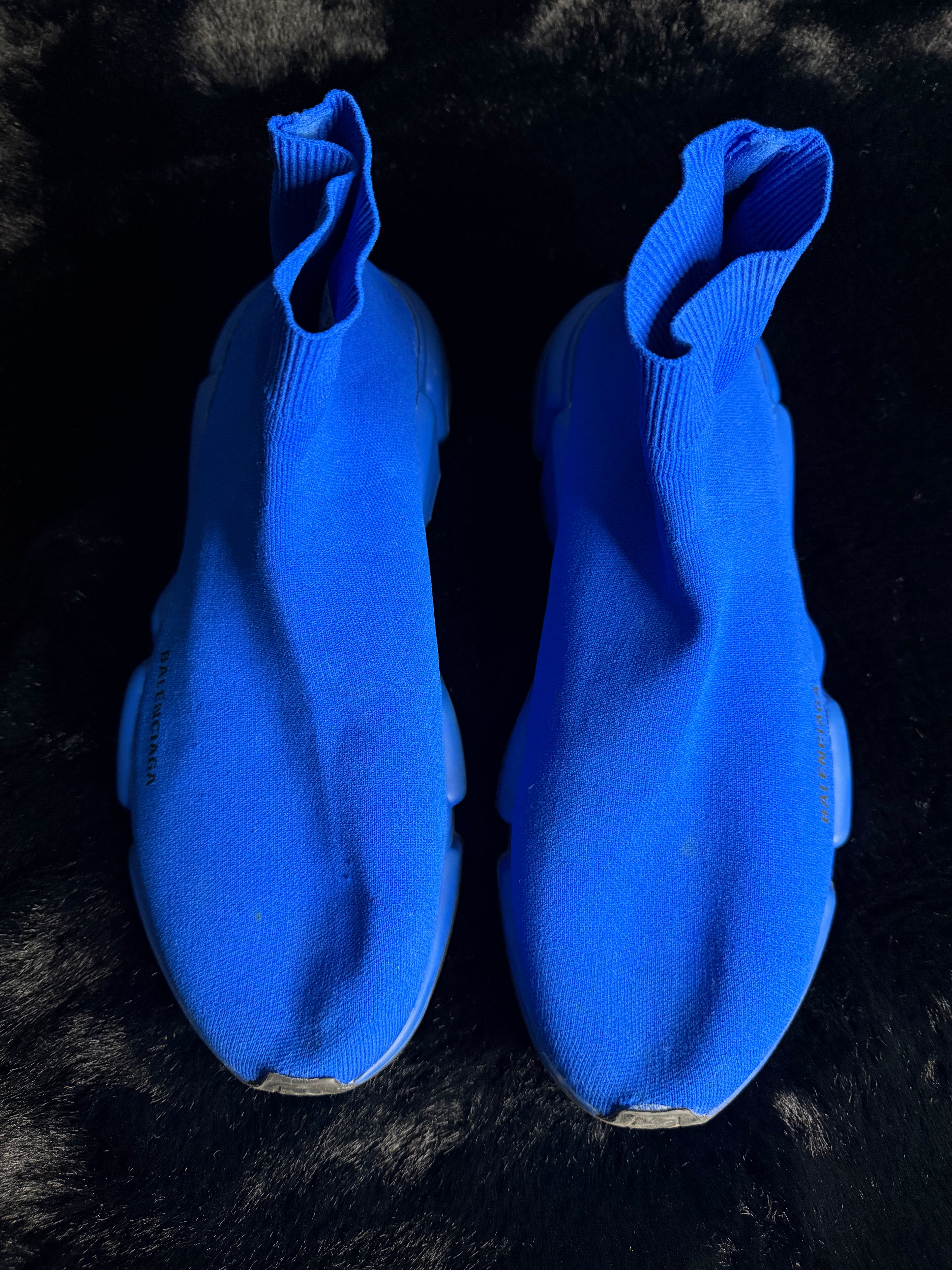 Balenciaga Speed Blue Sneakers Size 47
