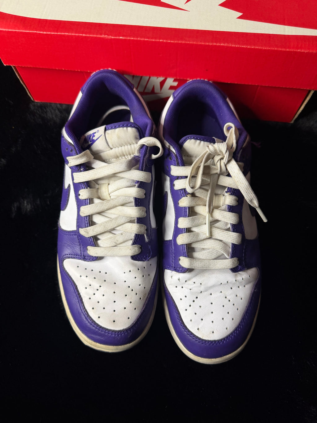 Nike dunk court purple size 7.5