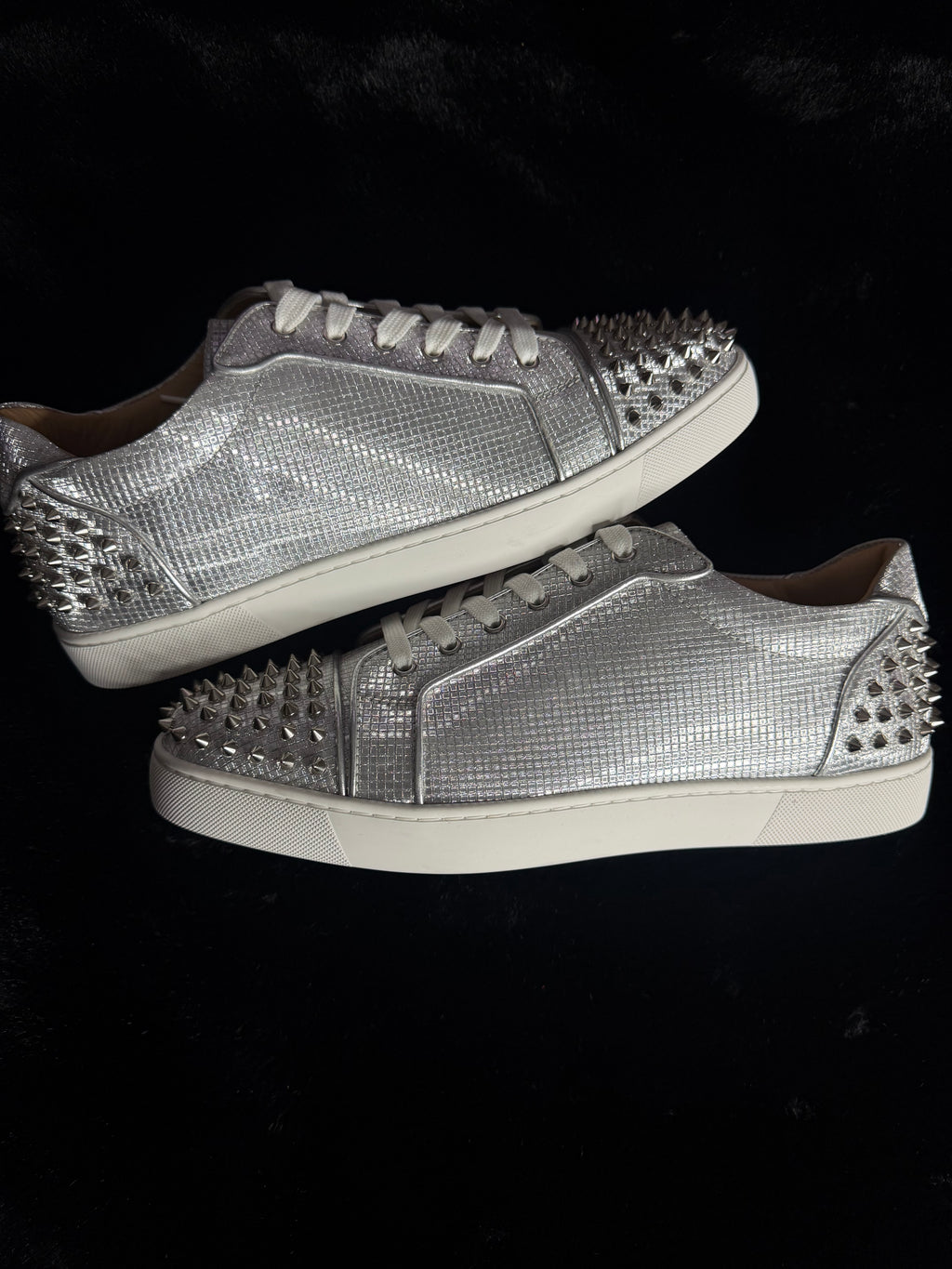 Christian Louboutin Silver Spike Size 46