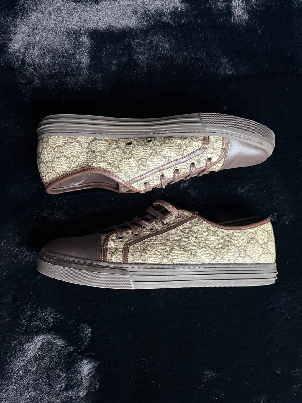 Gucci GG Brown Sneakers Size 11-11.5