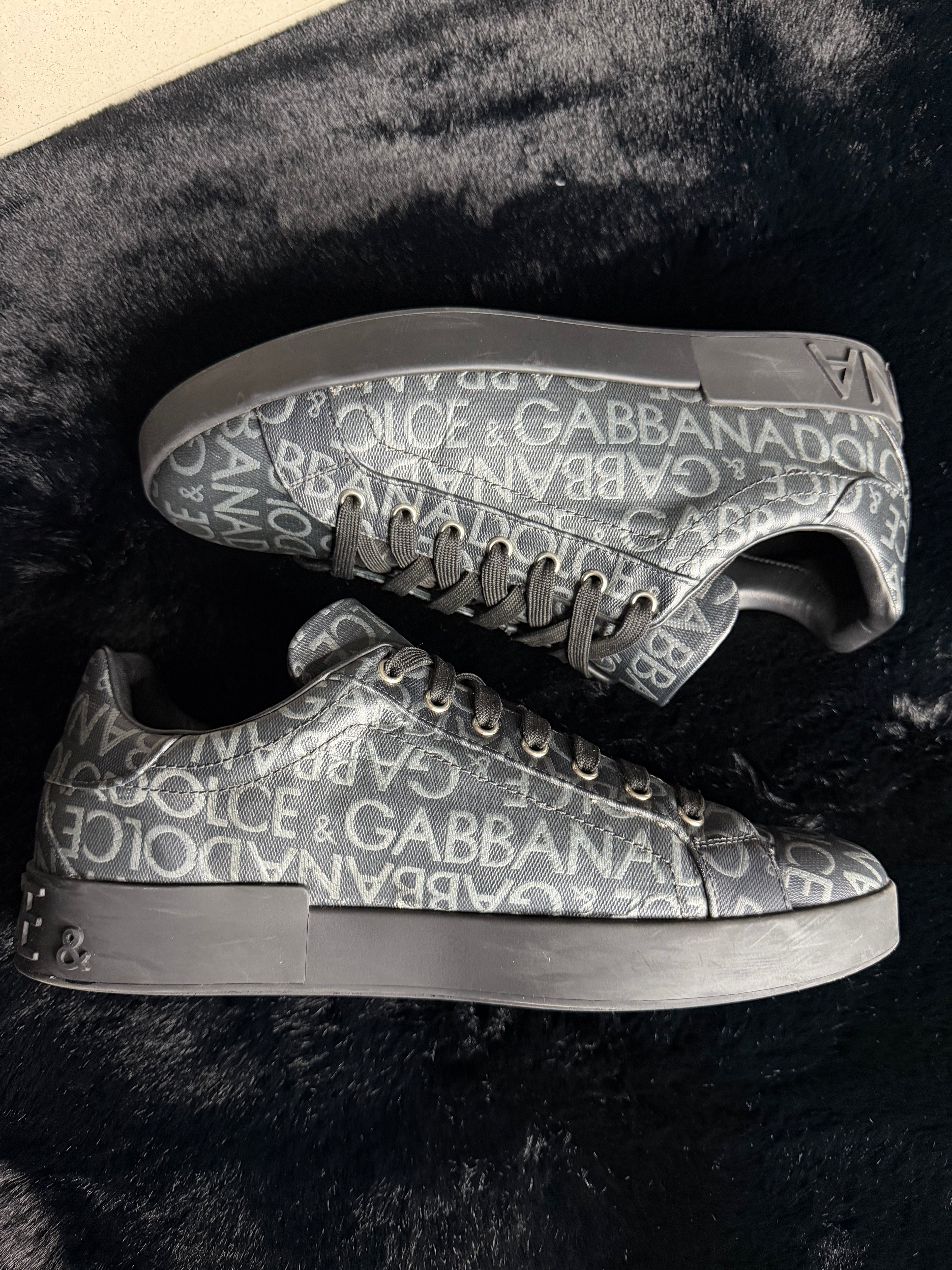 Dolce & Gabbana Portofino Logo Sneakers Size 44