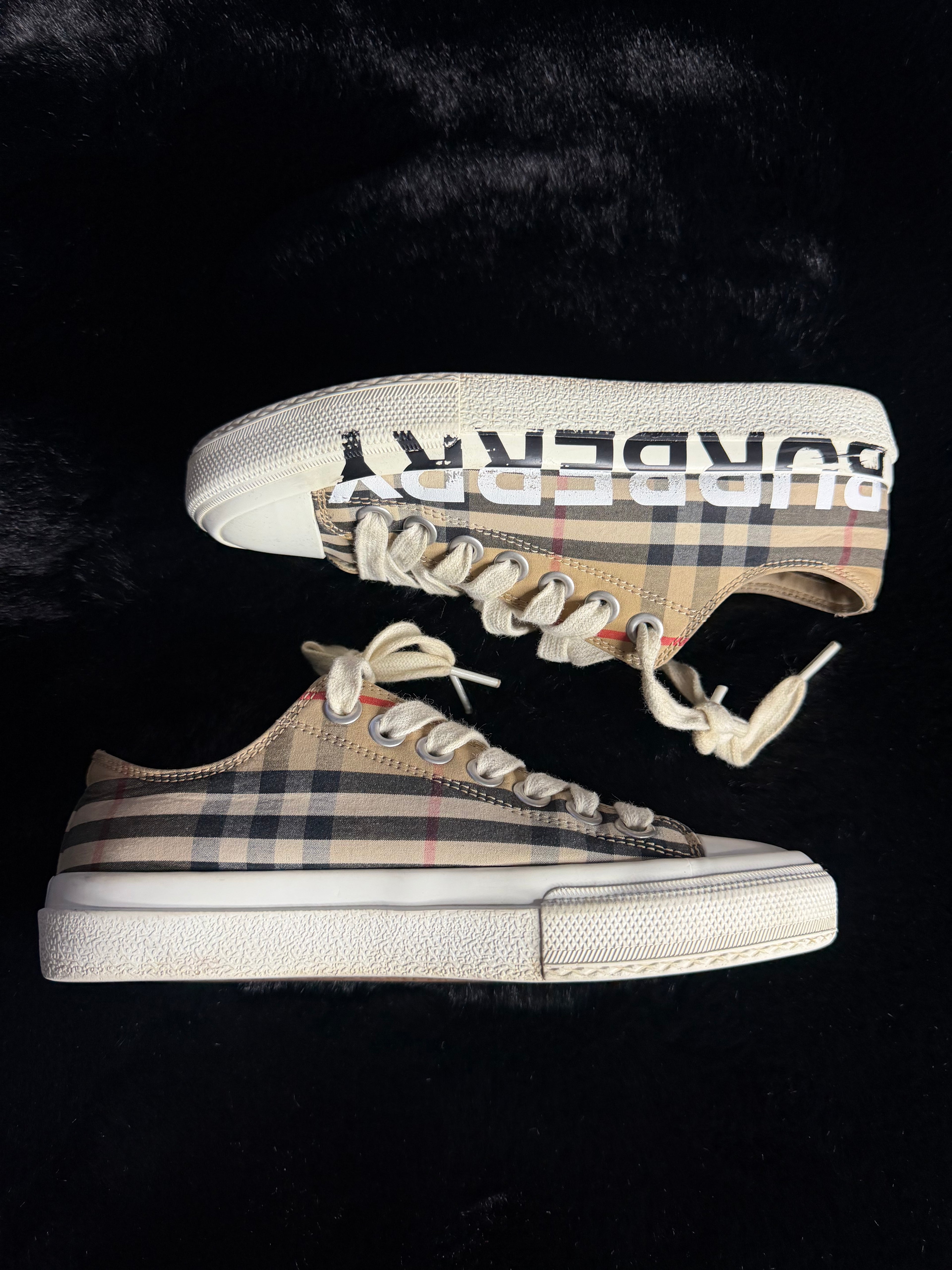 Burberry Check Sneakers Size 35.5