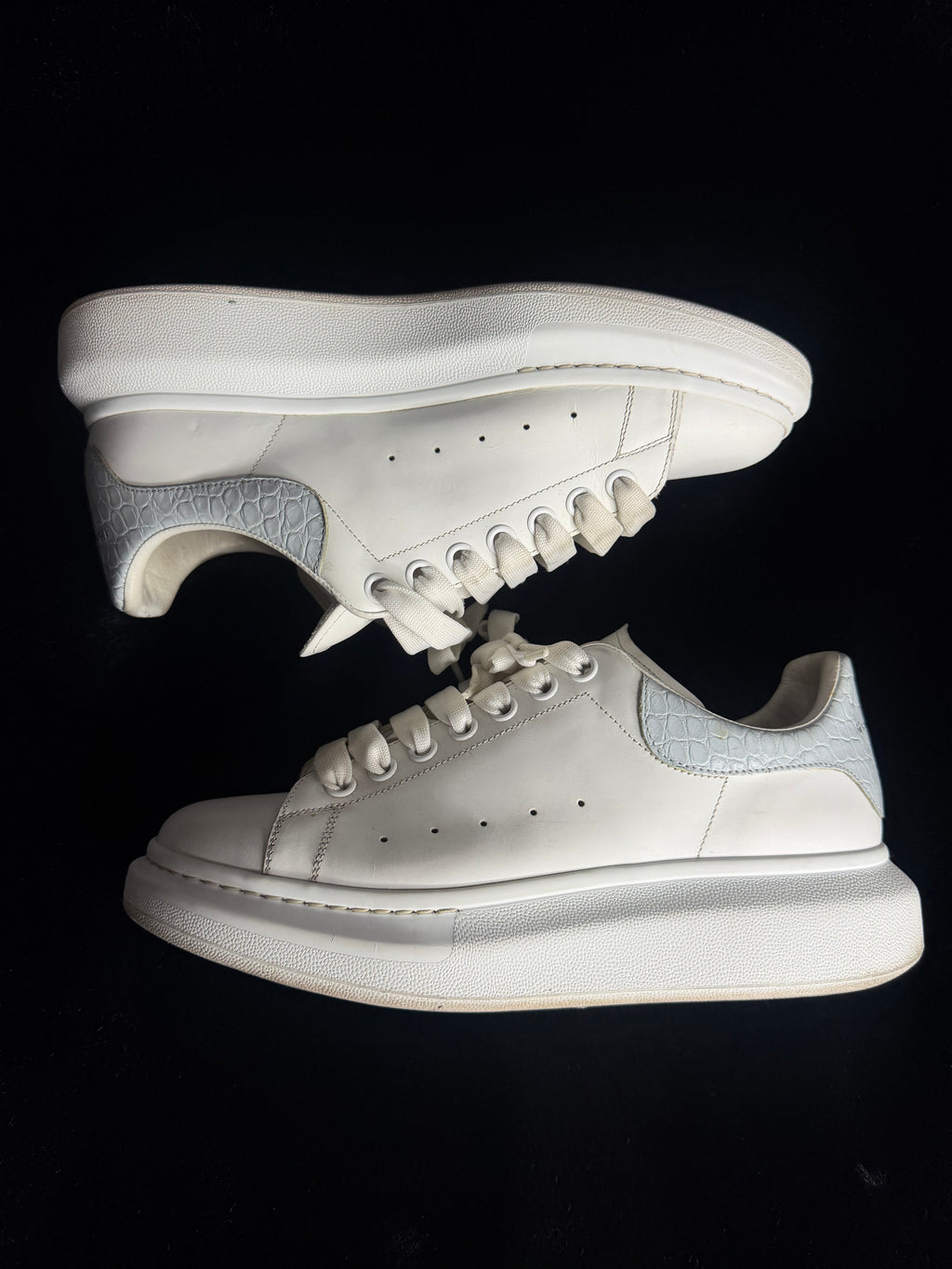 Alexander Mcqueen WhIte/Baby Blue Sneakers Size 42
