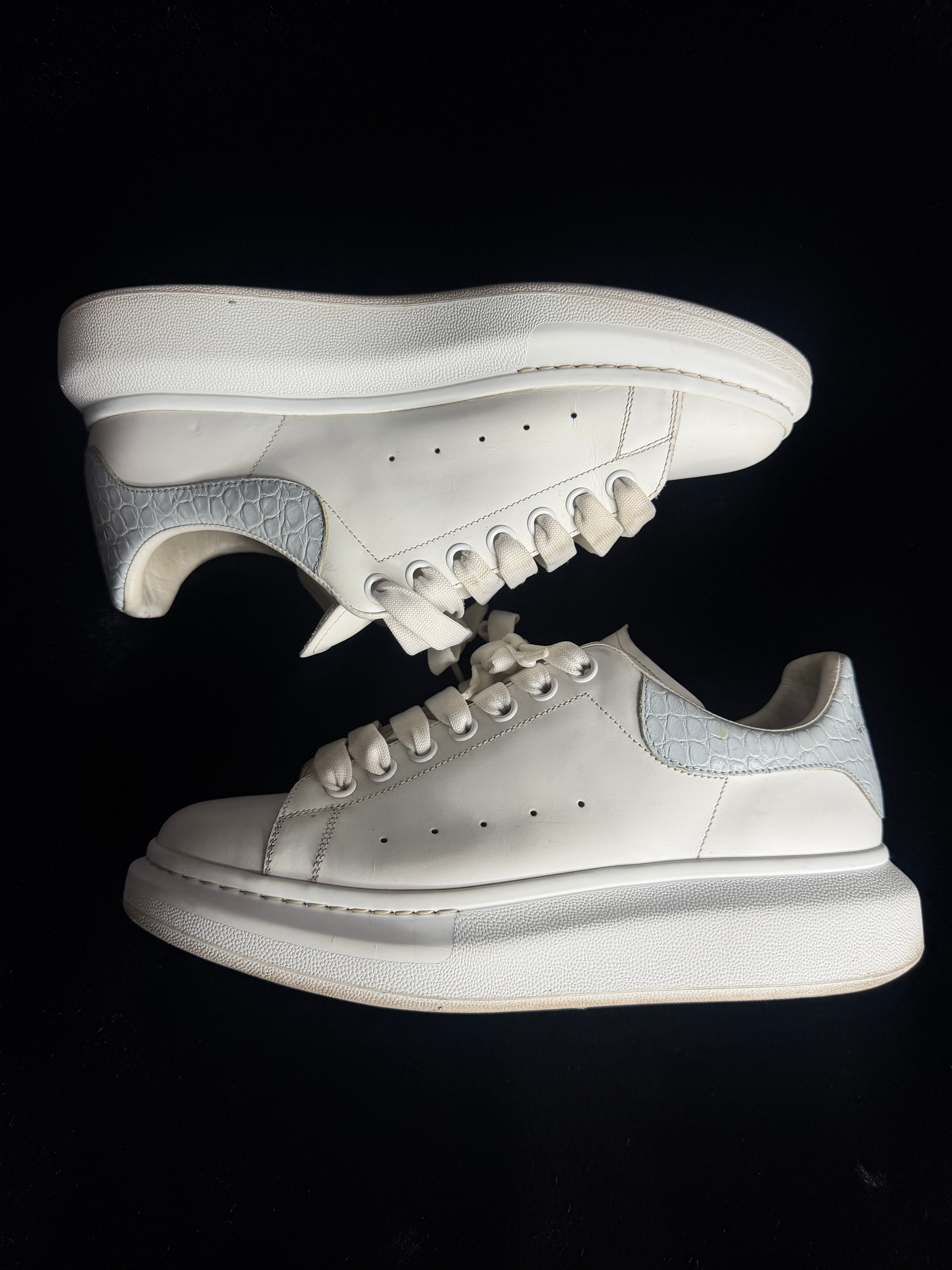 Alexander Mcqueen WhIte/Baby Blue Sneakers Size 42