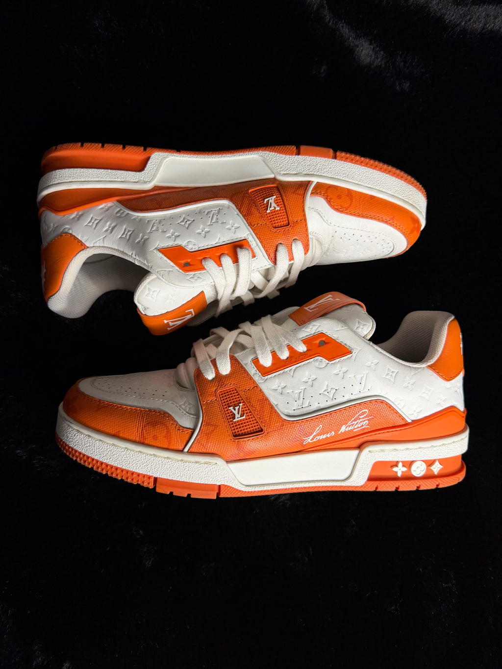 Louis Vuitton Trainers Orange Size 9-9.5