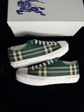 Burberry Check Sneakers Green Size 45
