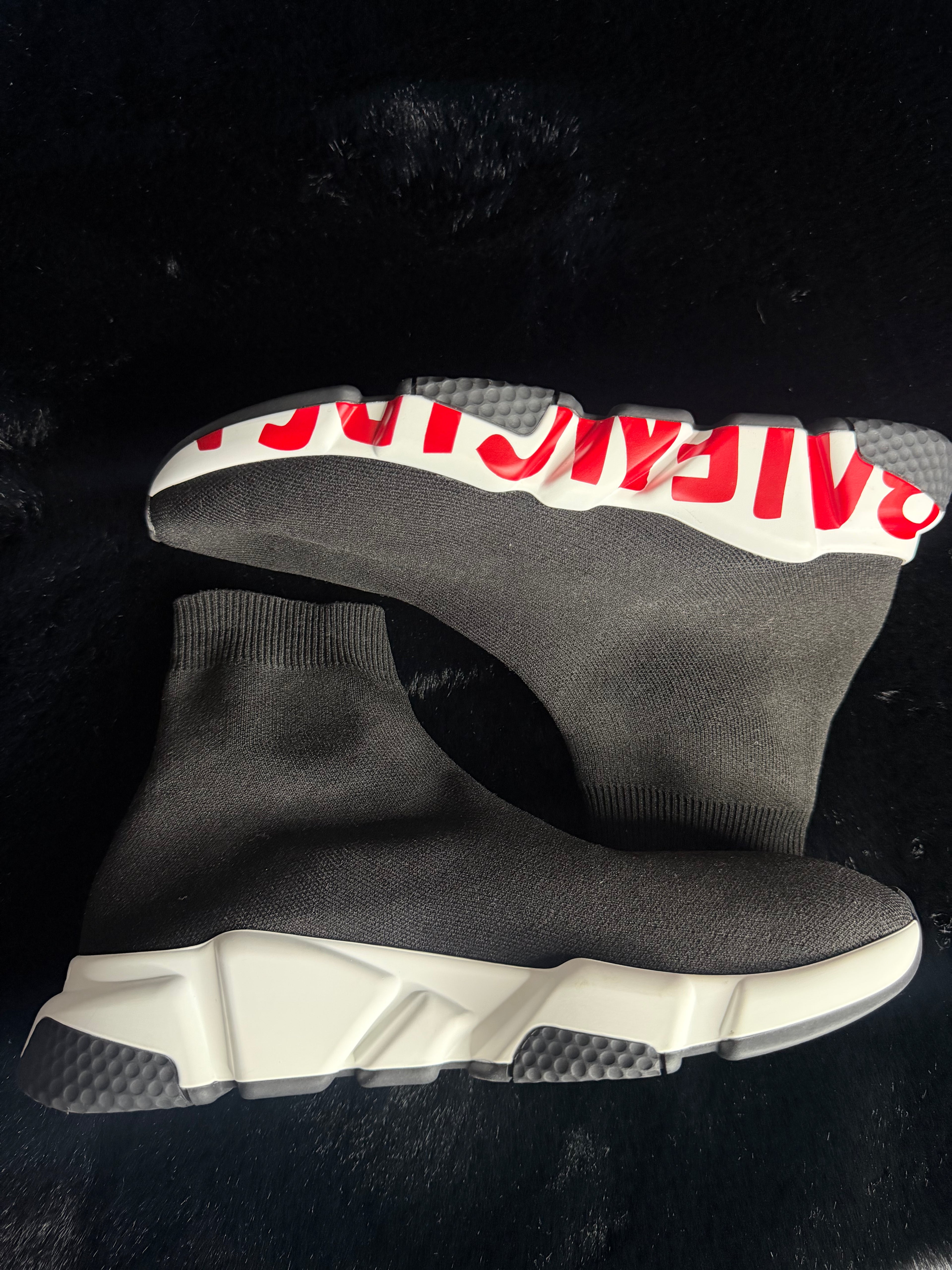 Balenciaga Speed Graffiti Red White Size 39