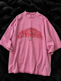 Balenciaga Pink Washed Tee Size 2XL