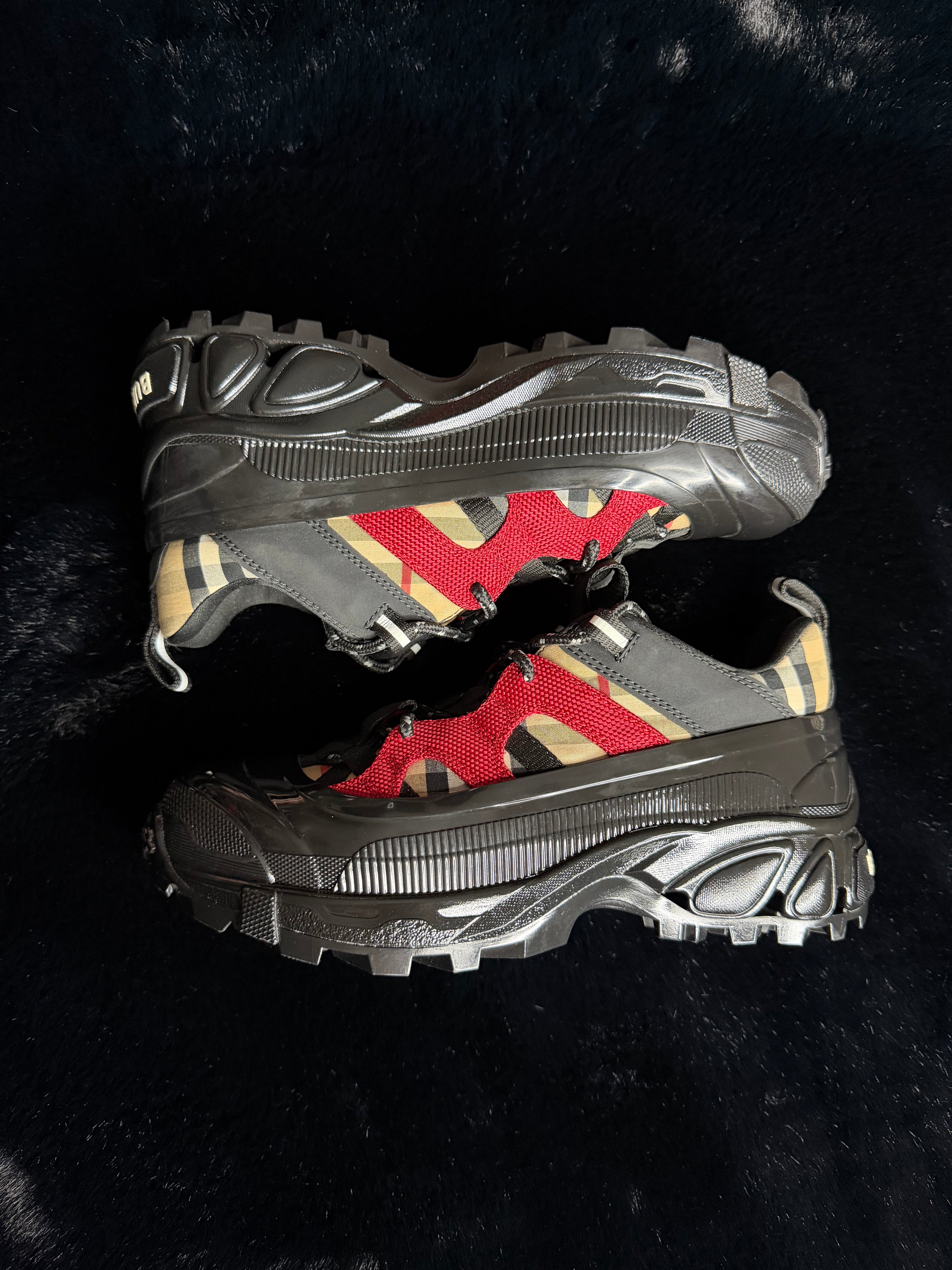 Burberry Check Arthur Sneakers Size 38