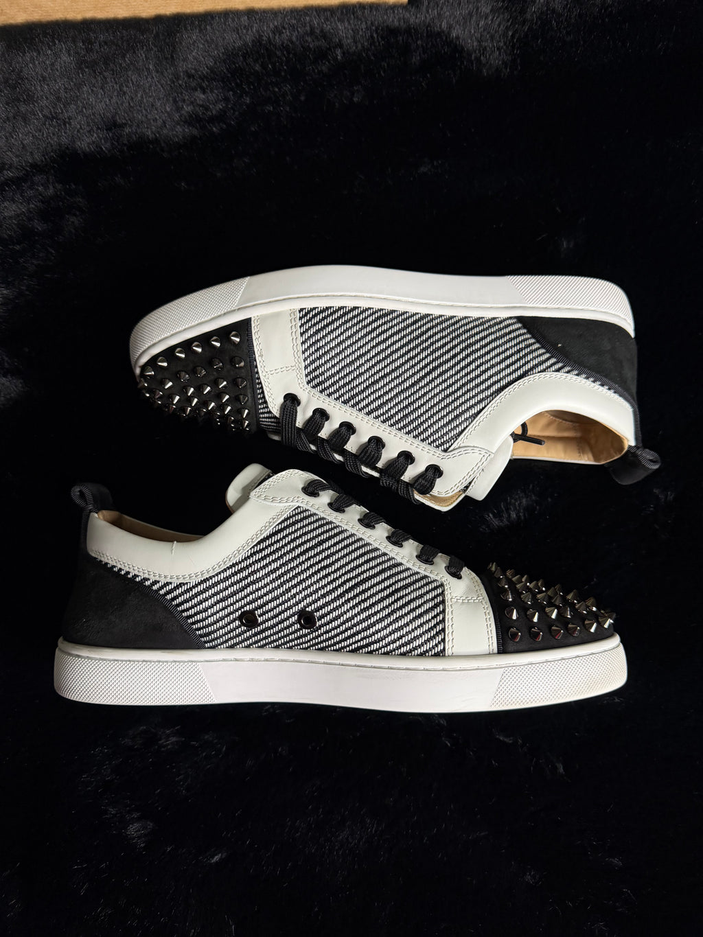 Christian Louboutin White/Black Size 41
