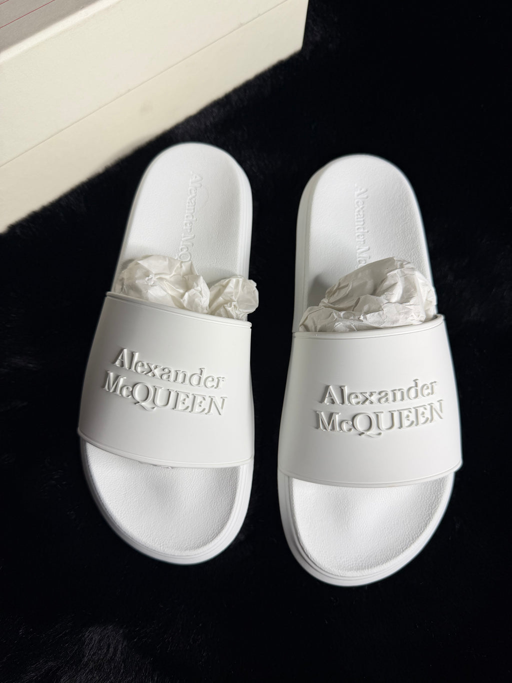 Alexander Mcqueen White Slides Size 40