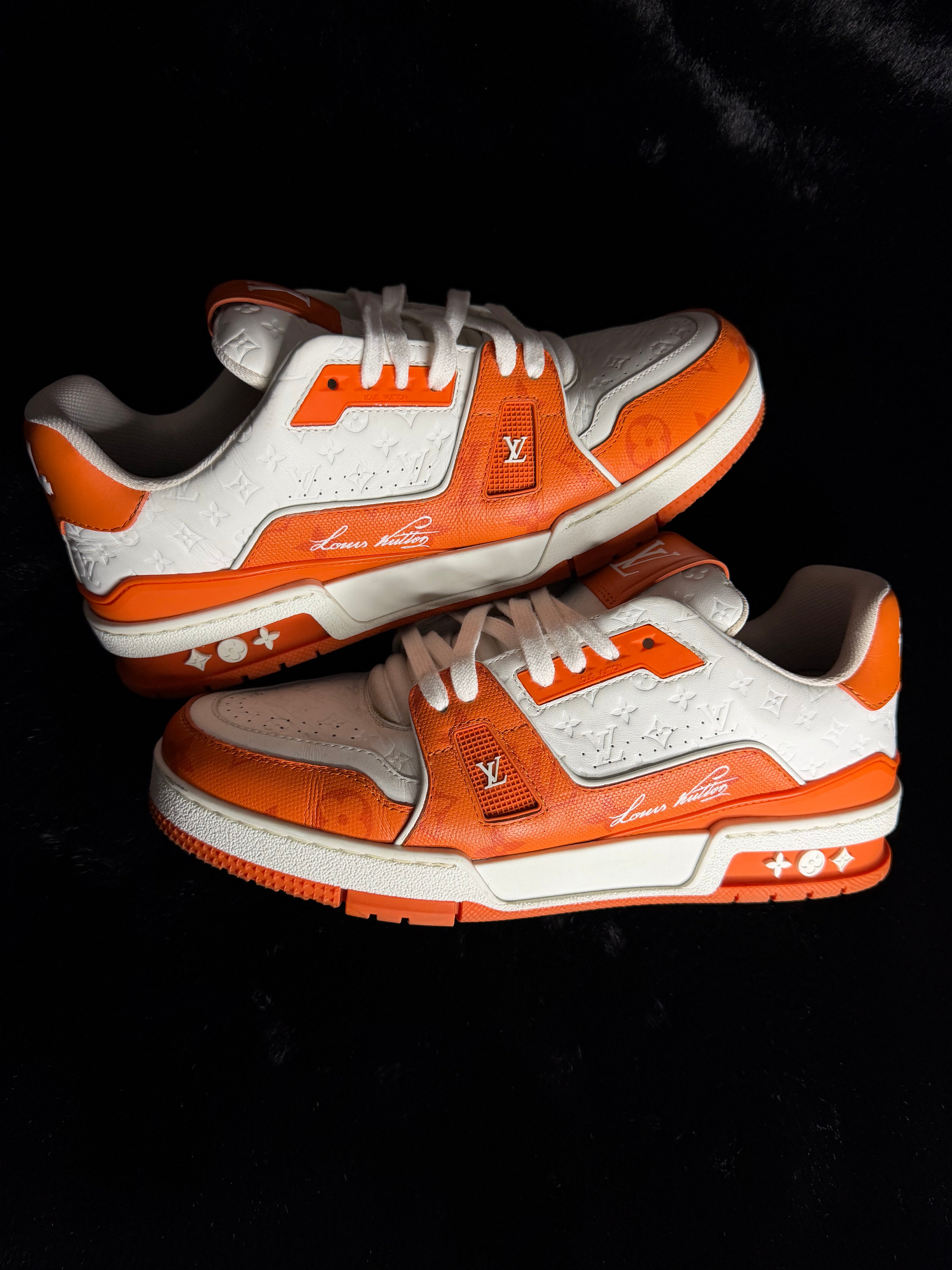 Louis Vuitton Trainers Orange Size 9-9.5