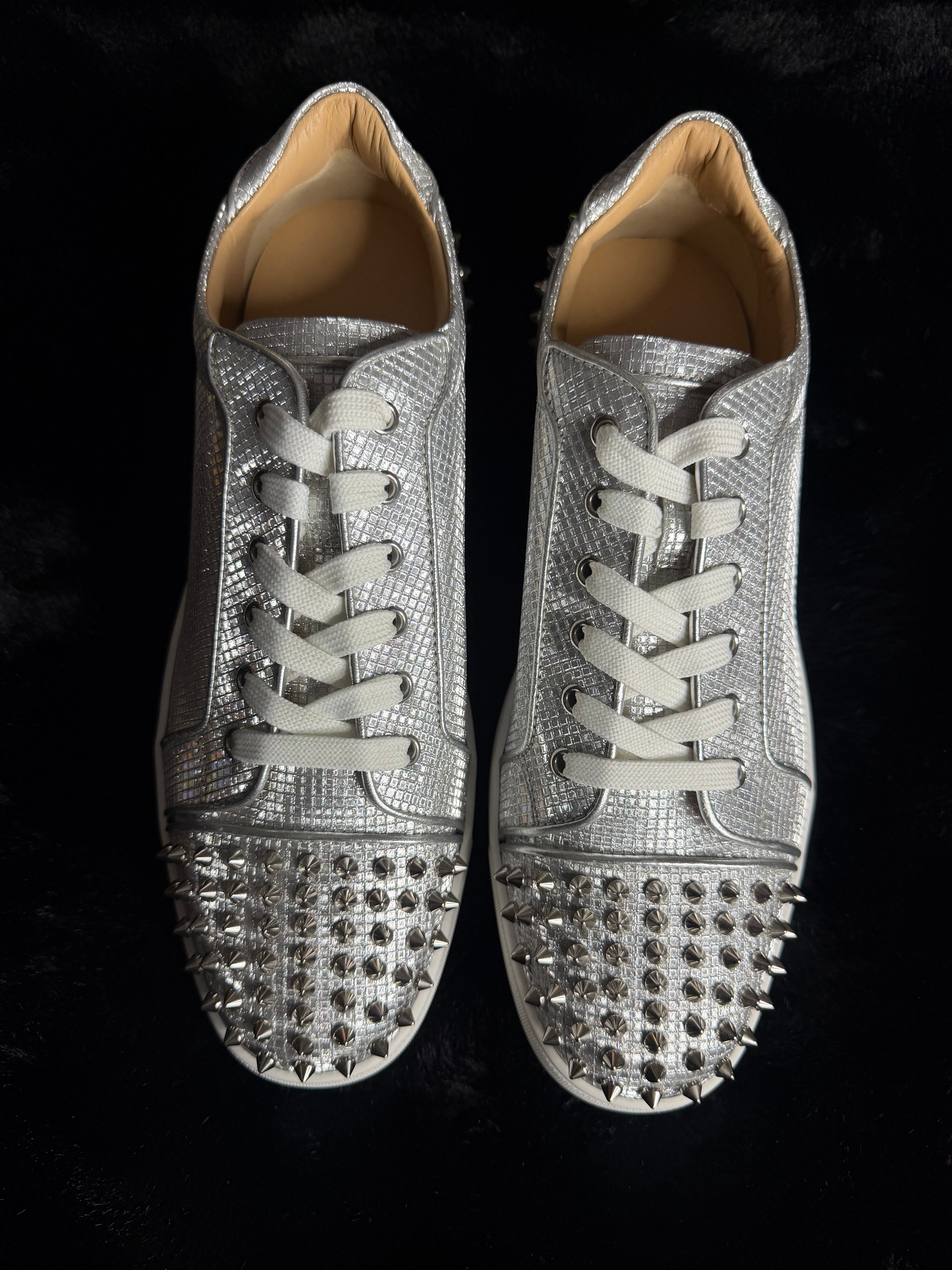 Christian Louboutin Silver Spike Size 46