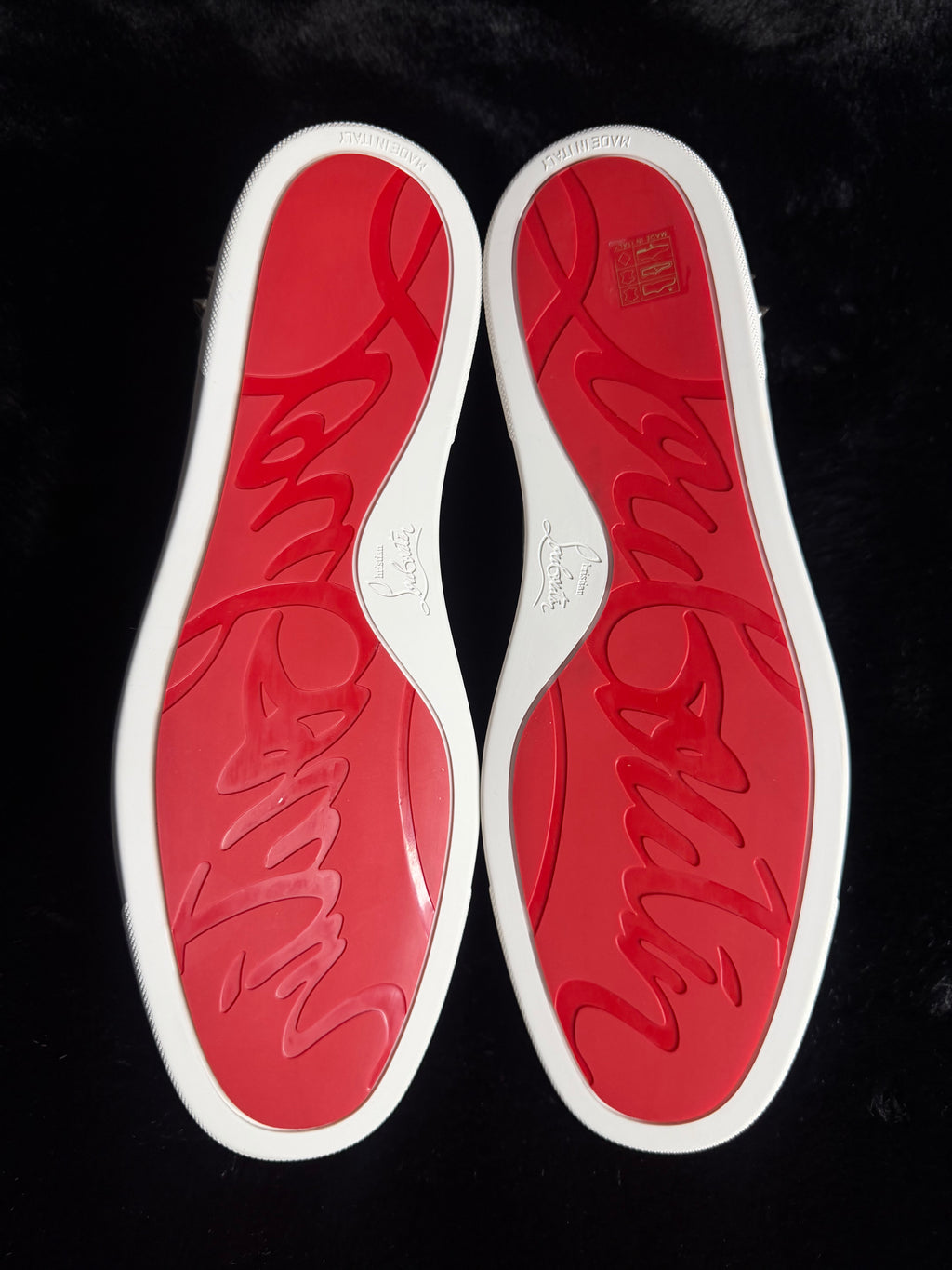 Christian Louboutin Silver Spike Size 46