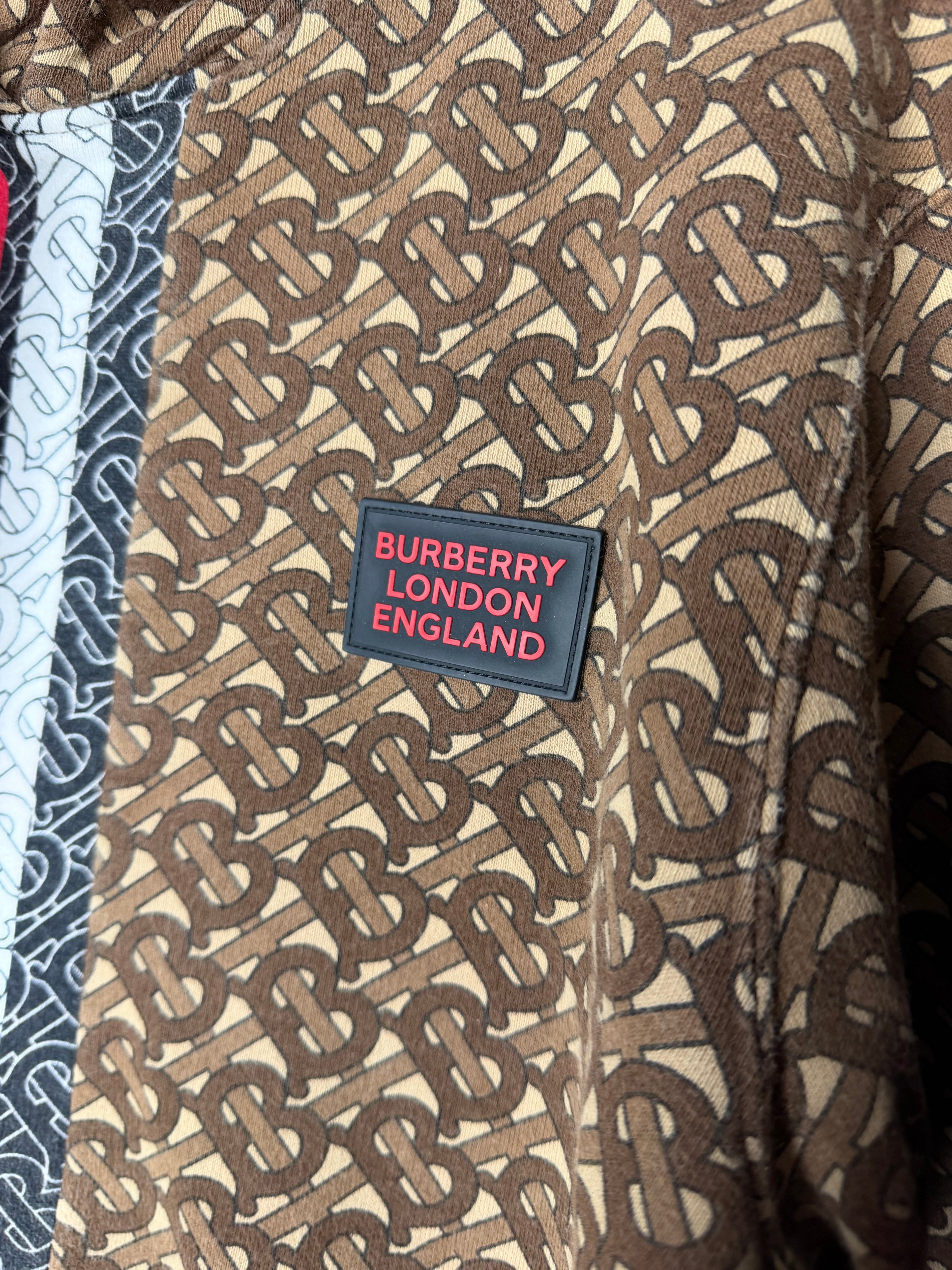 Burberry Print Hoodie Size Large