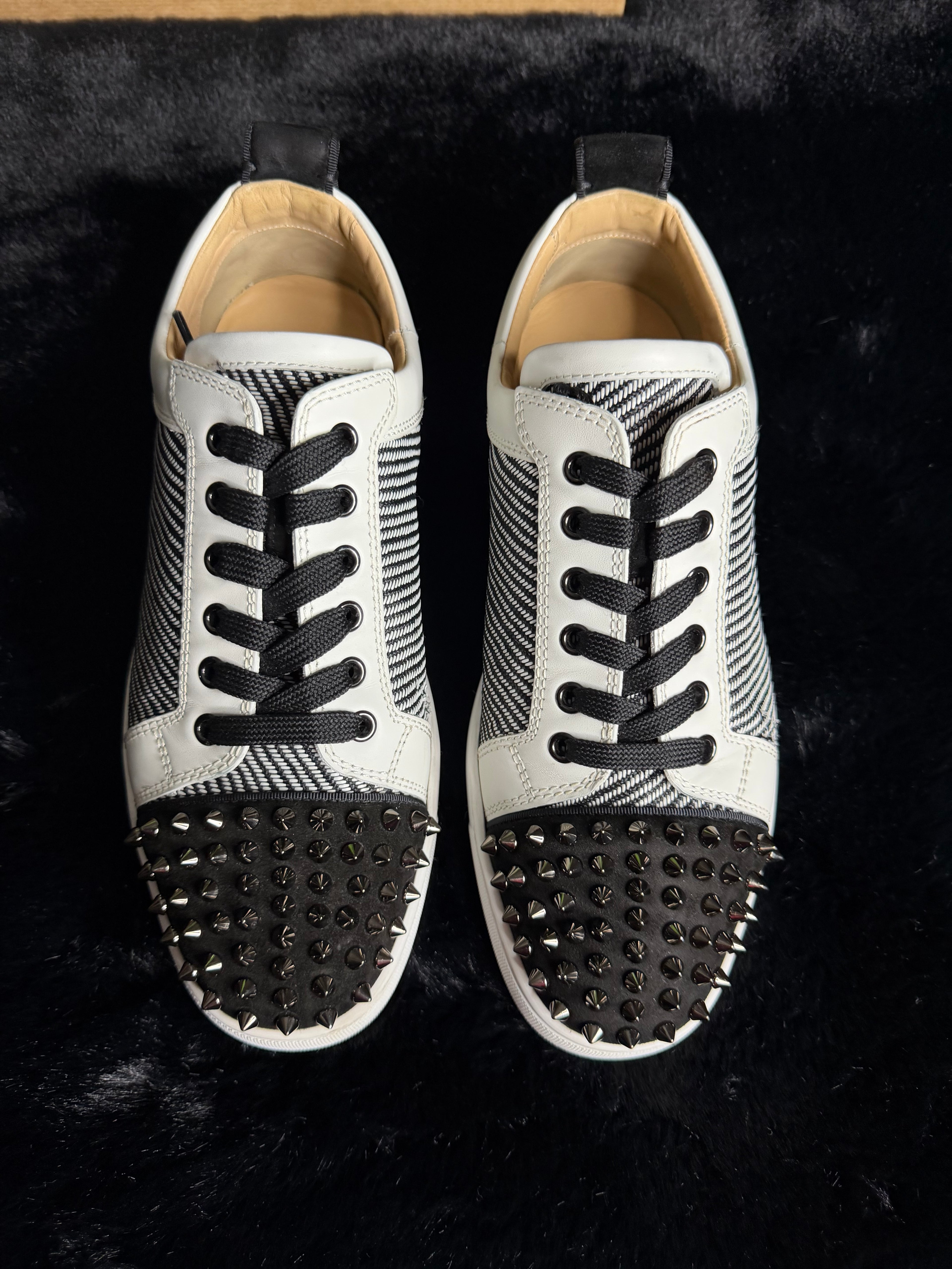 Christian Louboutin White/Black Size 41