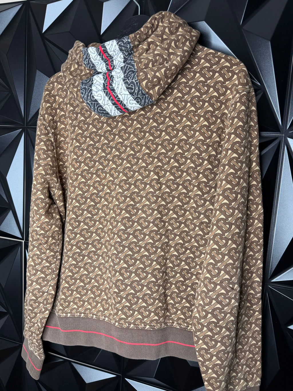 Burberry Print Hoodie Size Large