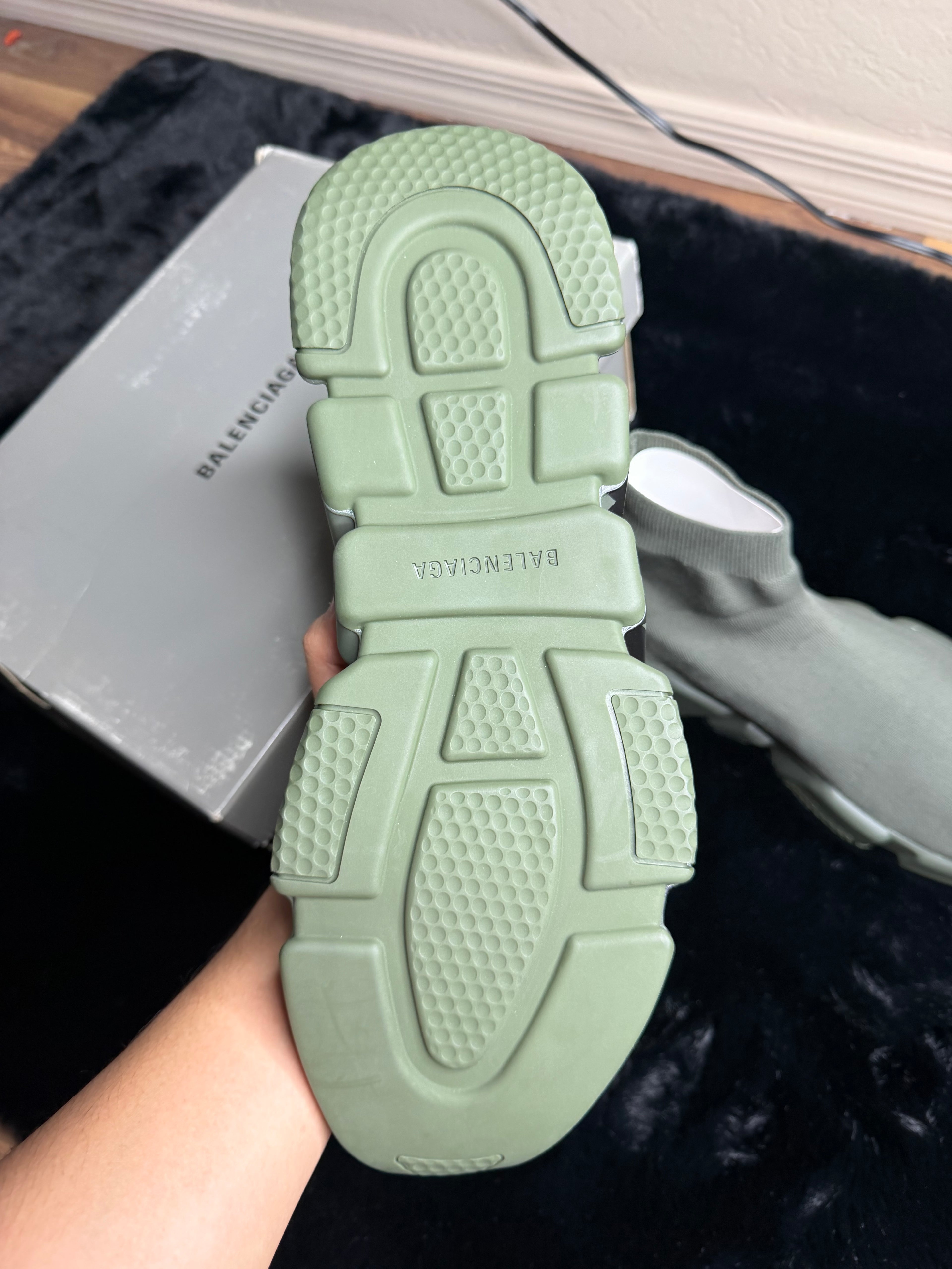 Balenciaga Speed Graffiti Green Size 47,48