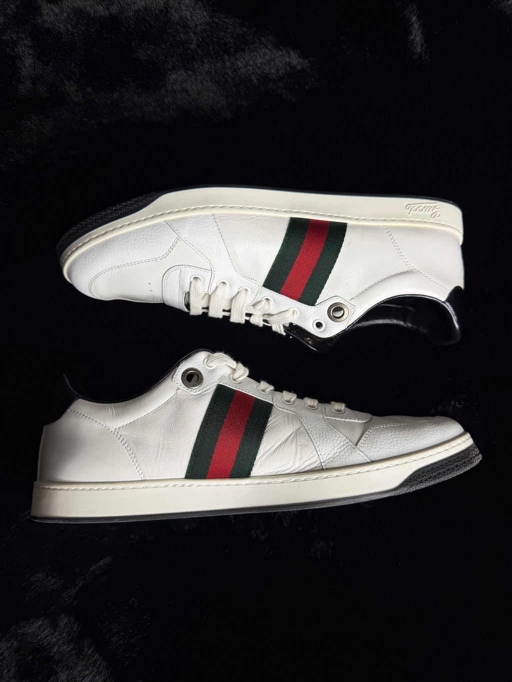 Gucci Web Accent Sneakers Size 11-11.5