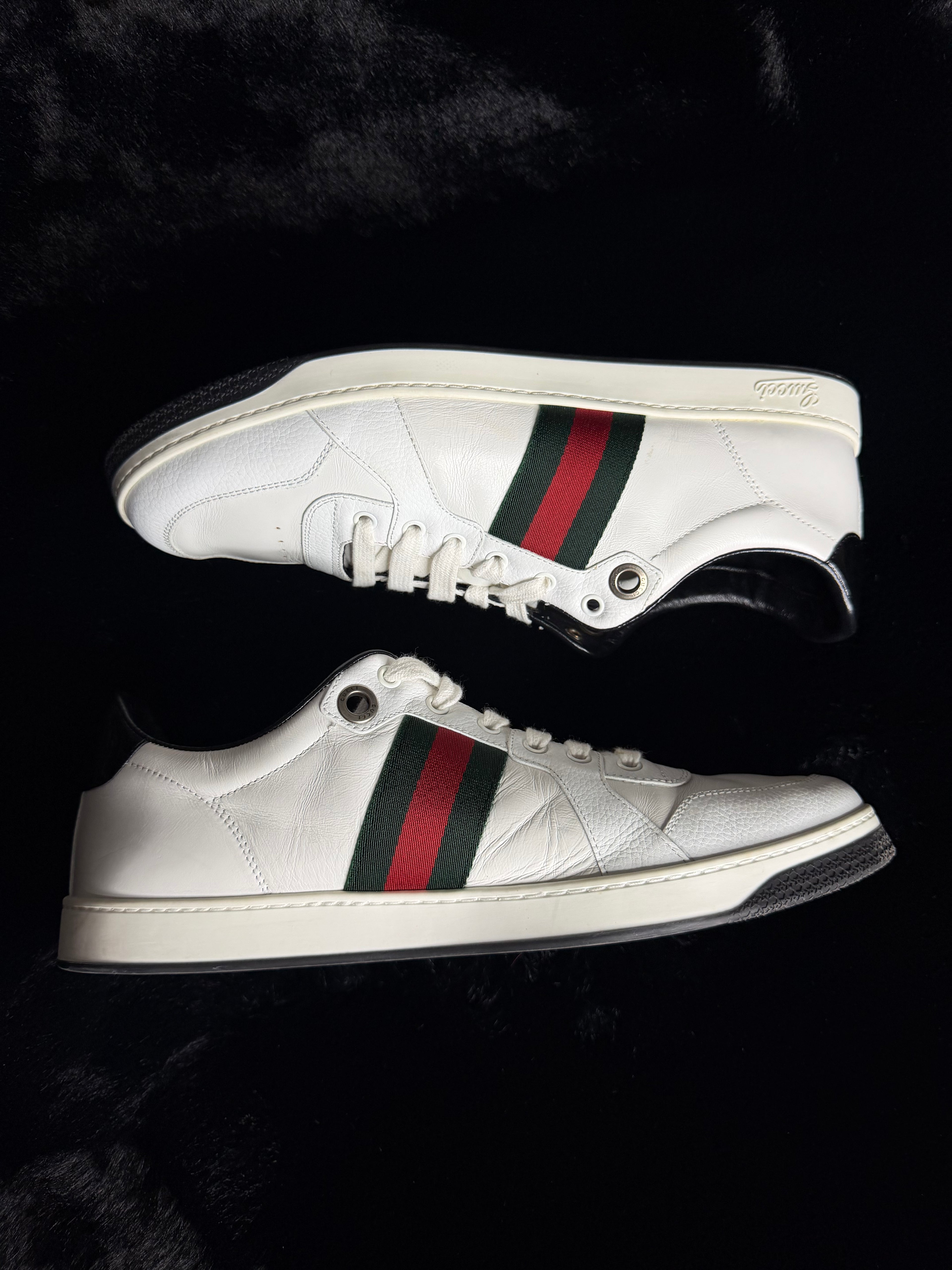 Gucci Web Accent Sneakers Size 11-11.5