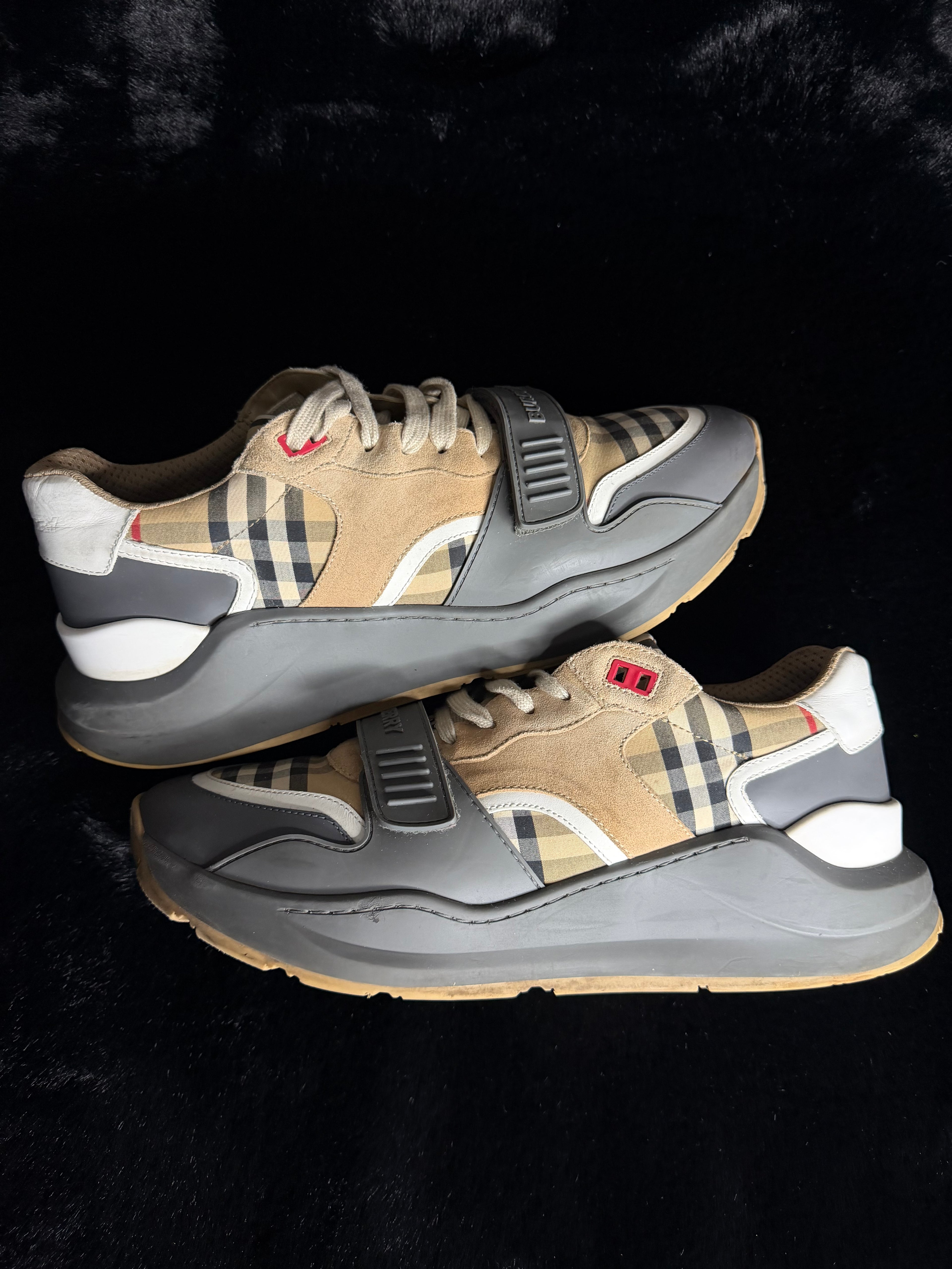 Burberry Ramsey Grey Sneakers Size 45