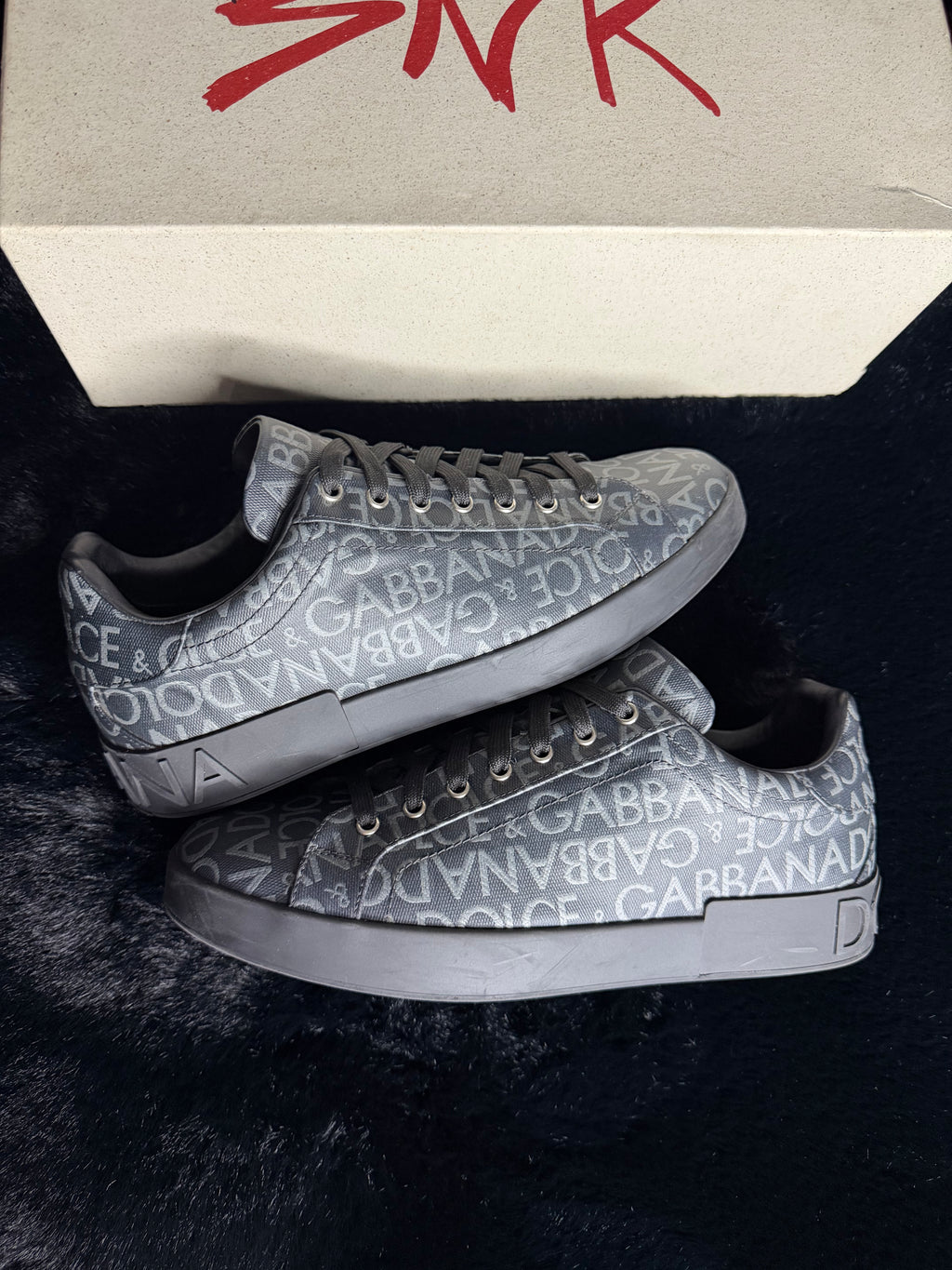 Dolce & Gabbana Portofino Logo Sneakers Size 44