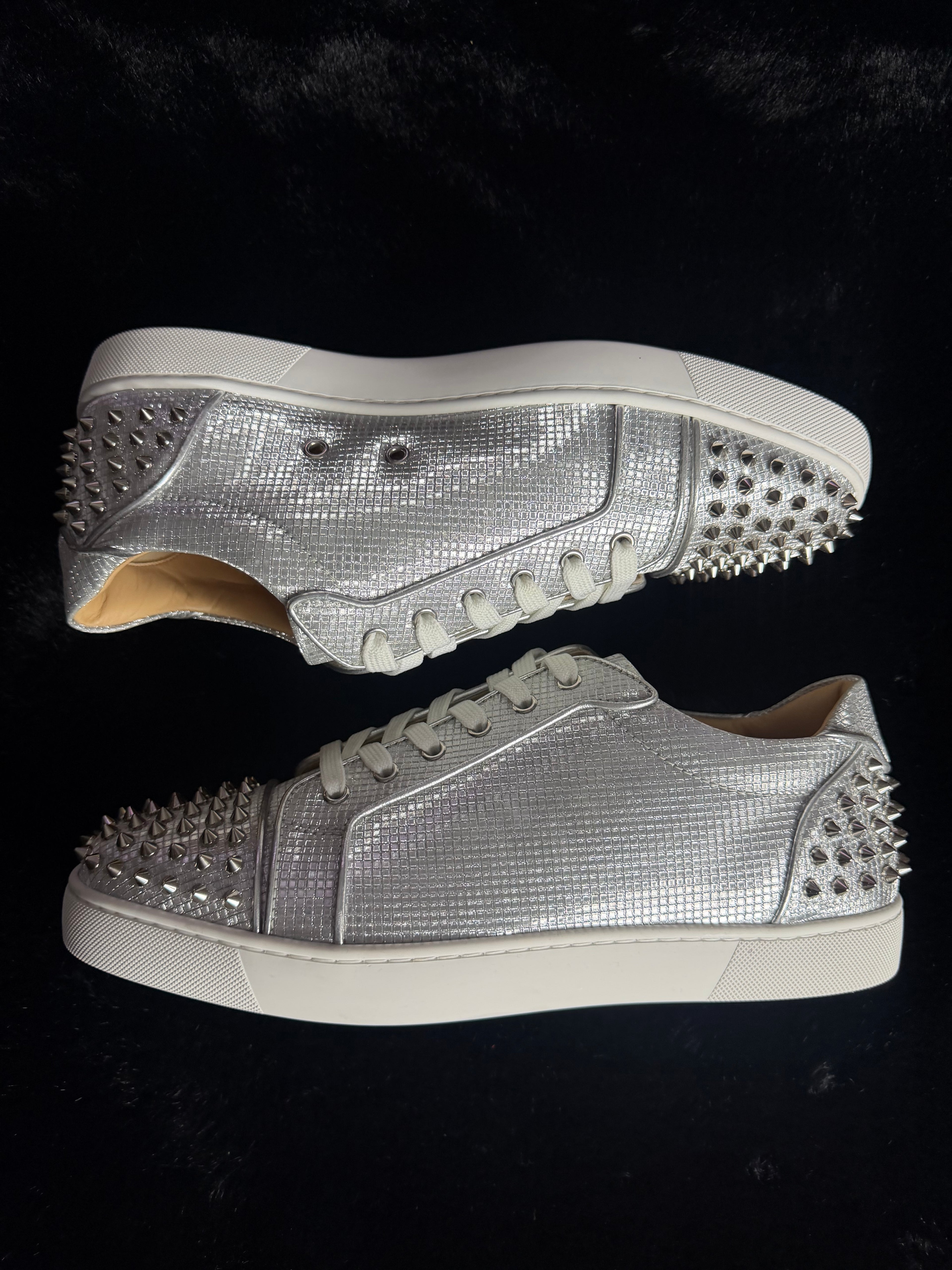 Christian Louboutin Silver Spike Size 46