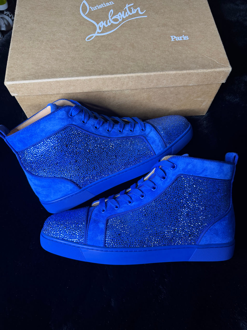 Christian Louboutin Swarovski Blue Size 45