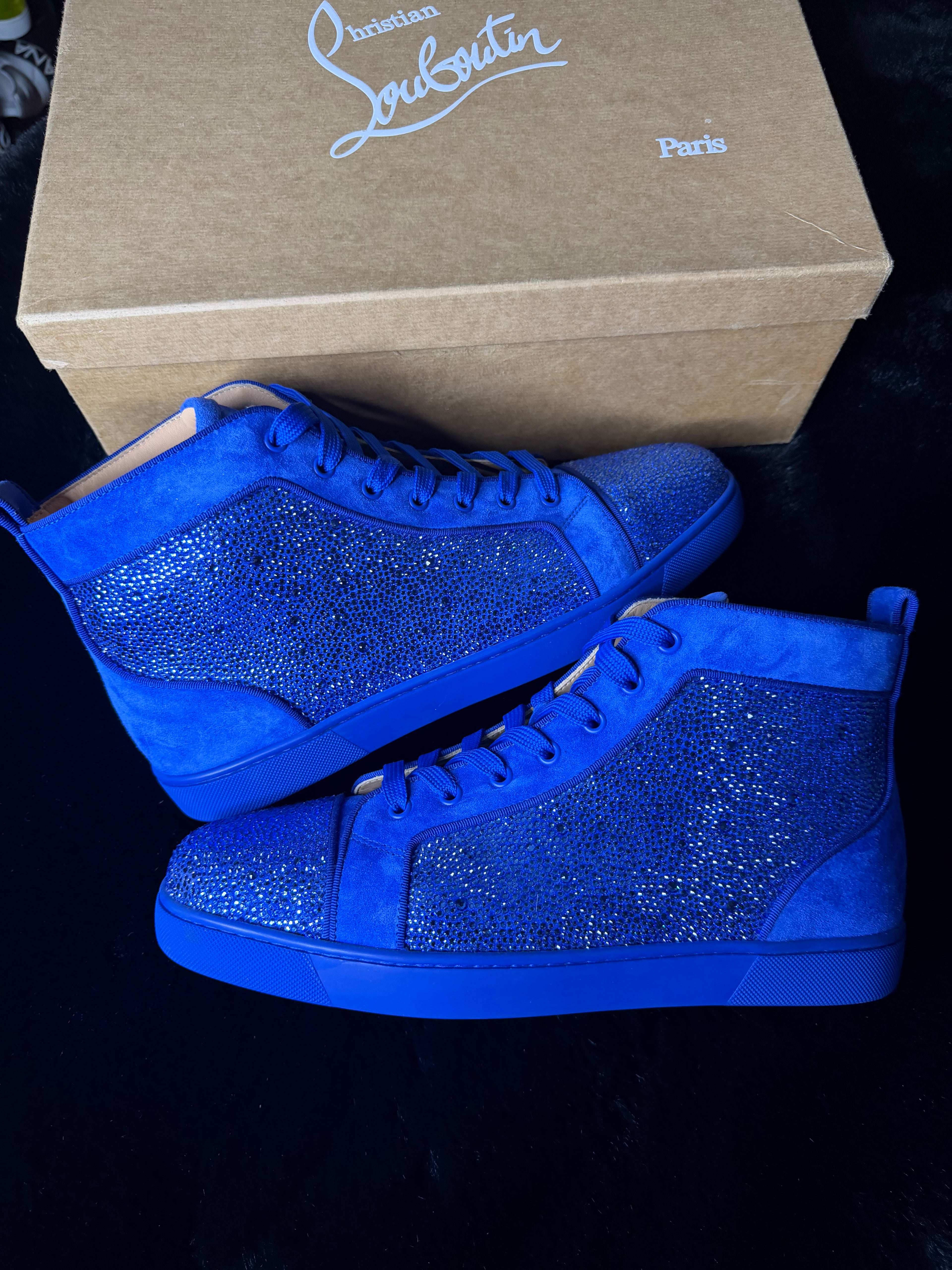 Christian Louboutin Swarovski Blue Size 45