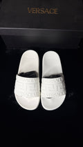 Versace White Slides Size 36