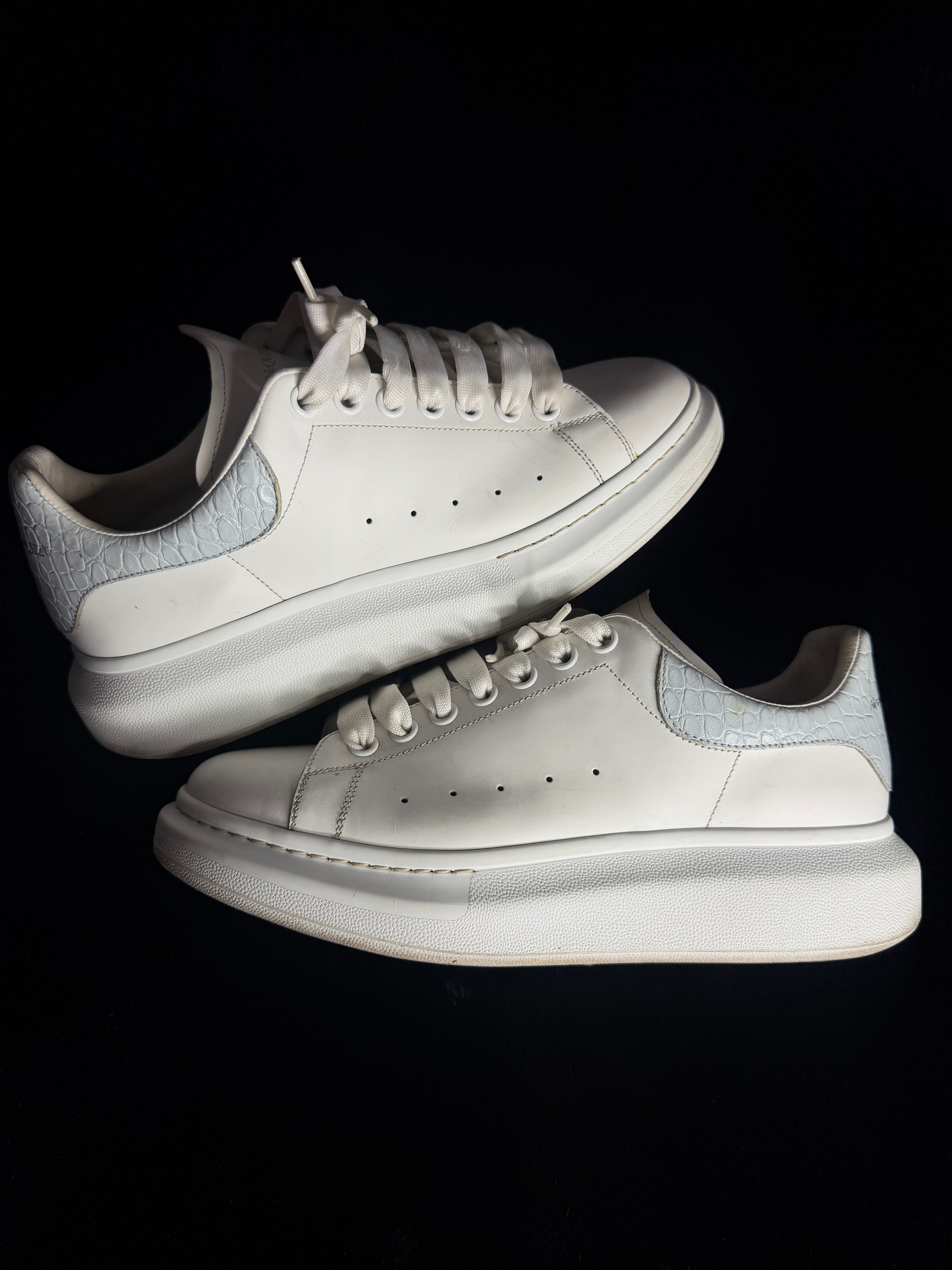 Alexander Mcqueen WhIte/Baby Blue Sneakers Size 42