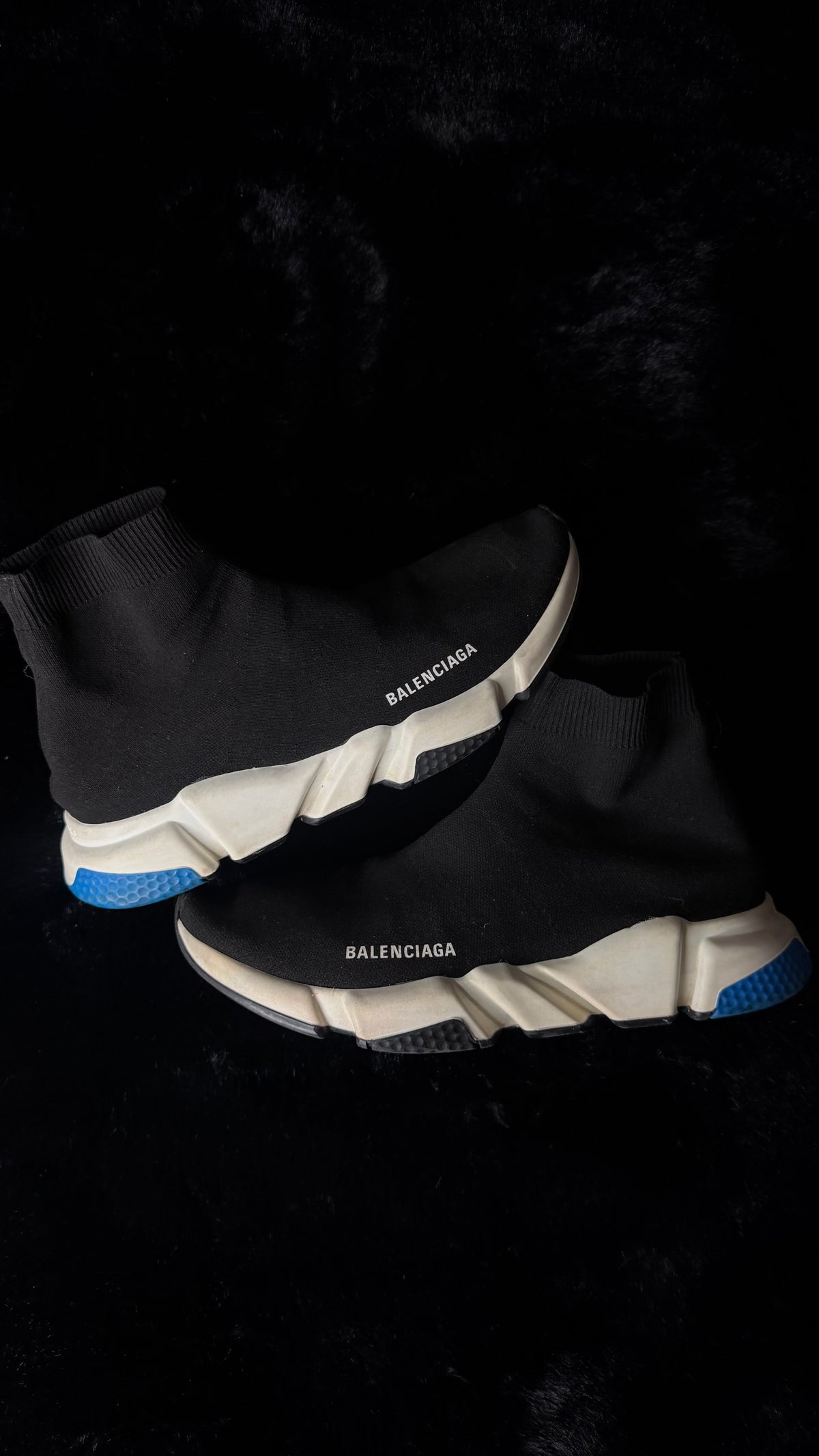 Balenciaga Speed black/Blue Size 44