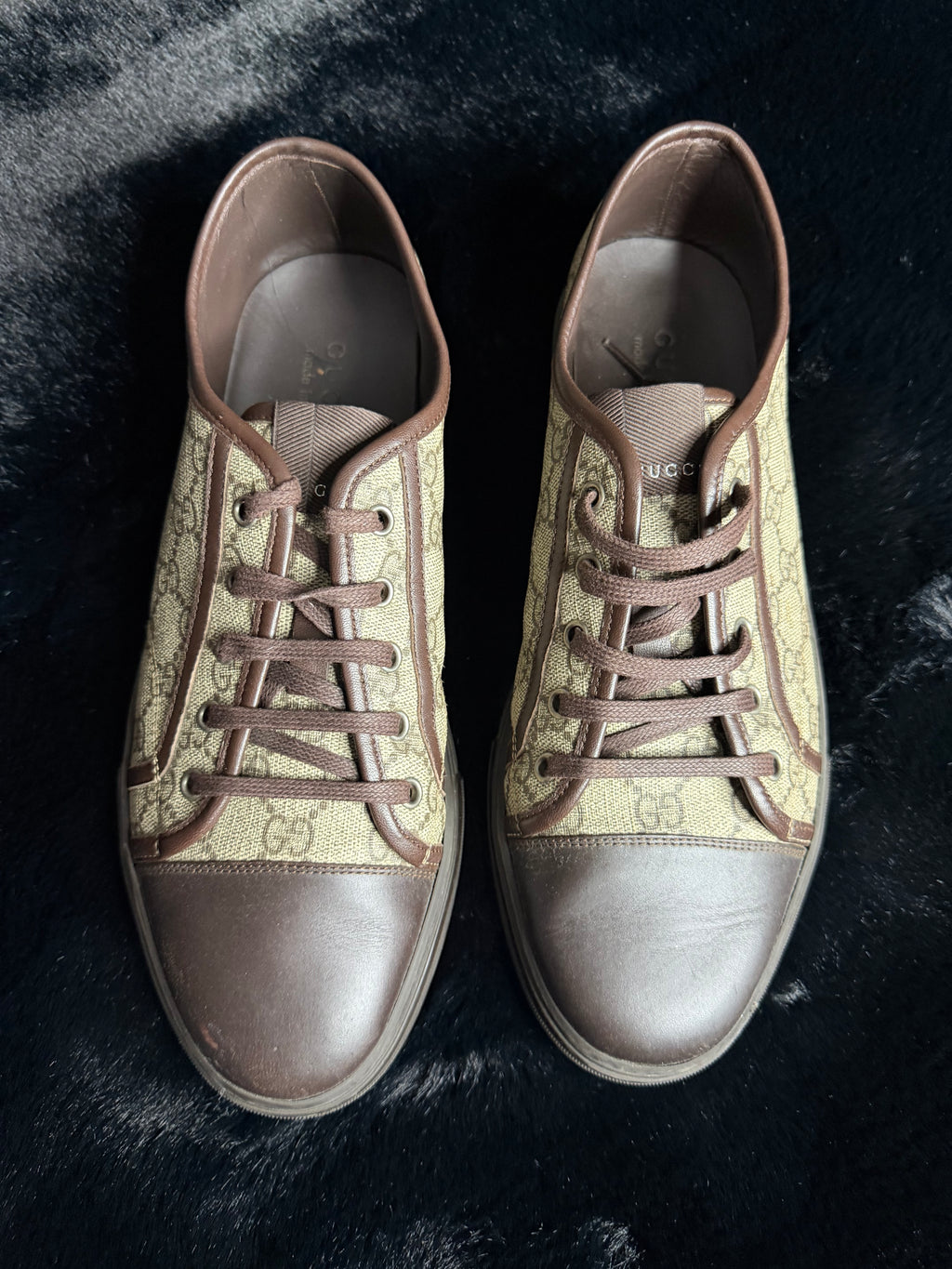 Gucci GG Brown Sneakers Size 11-11.5
