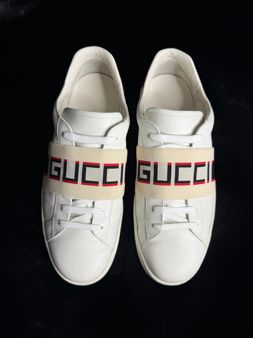 Gucci Ace Stripe Sneakers Size 11-11.5