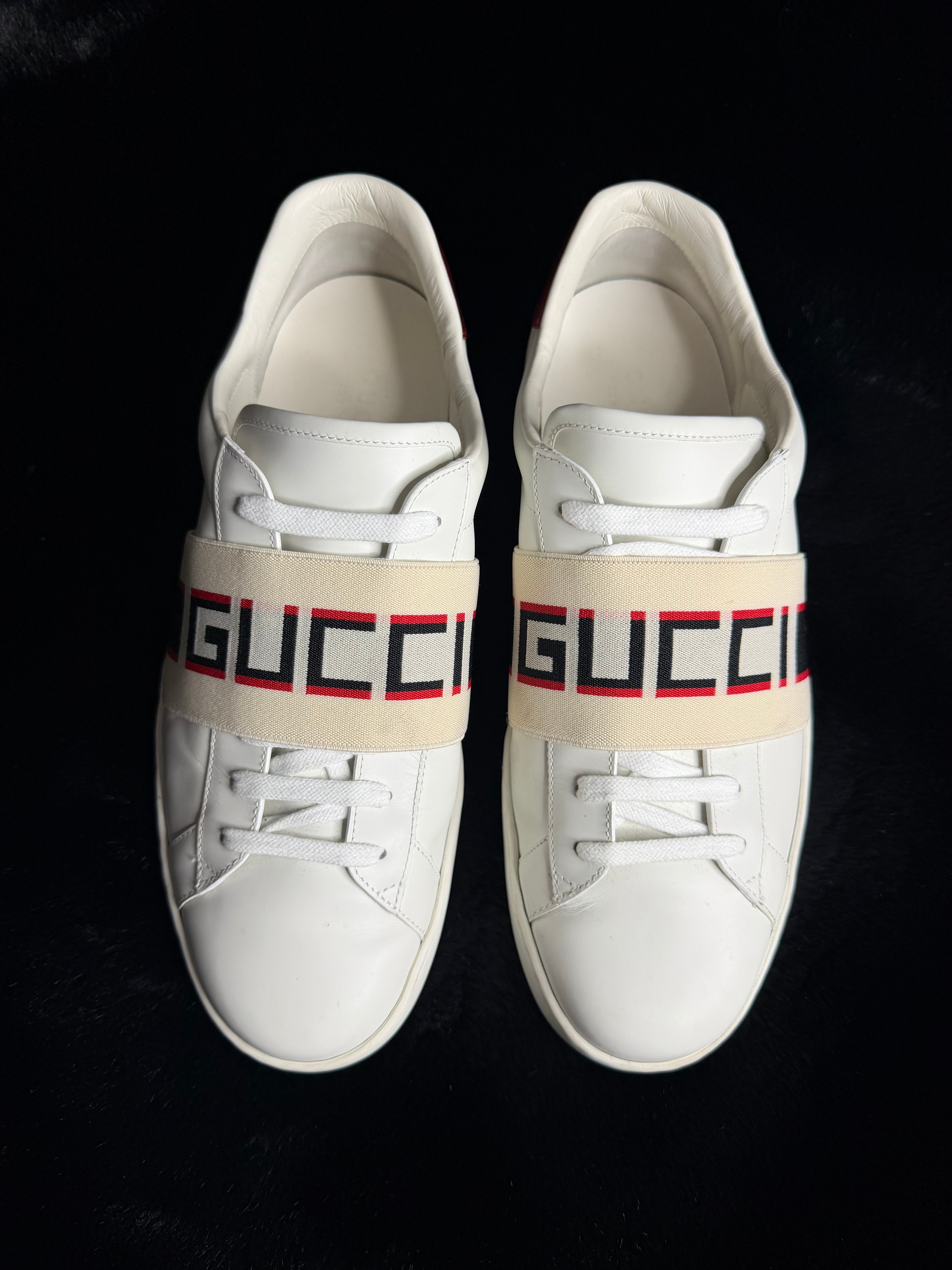 Gucci Ace Stripe Sneakers Size 11-11.5