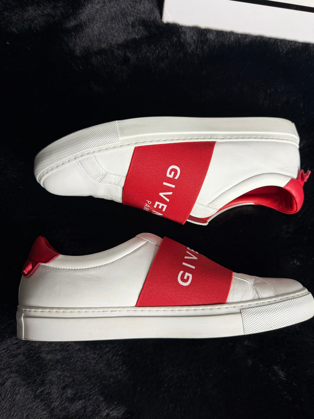 Givenchy Red White Sneakers Size 41