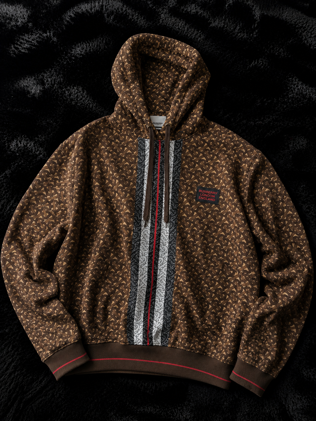 Burberry Print Hoodie Size Large