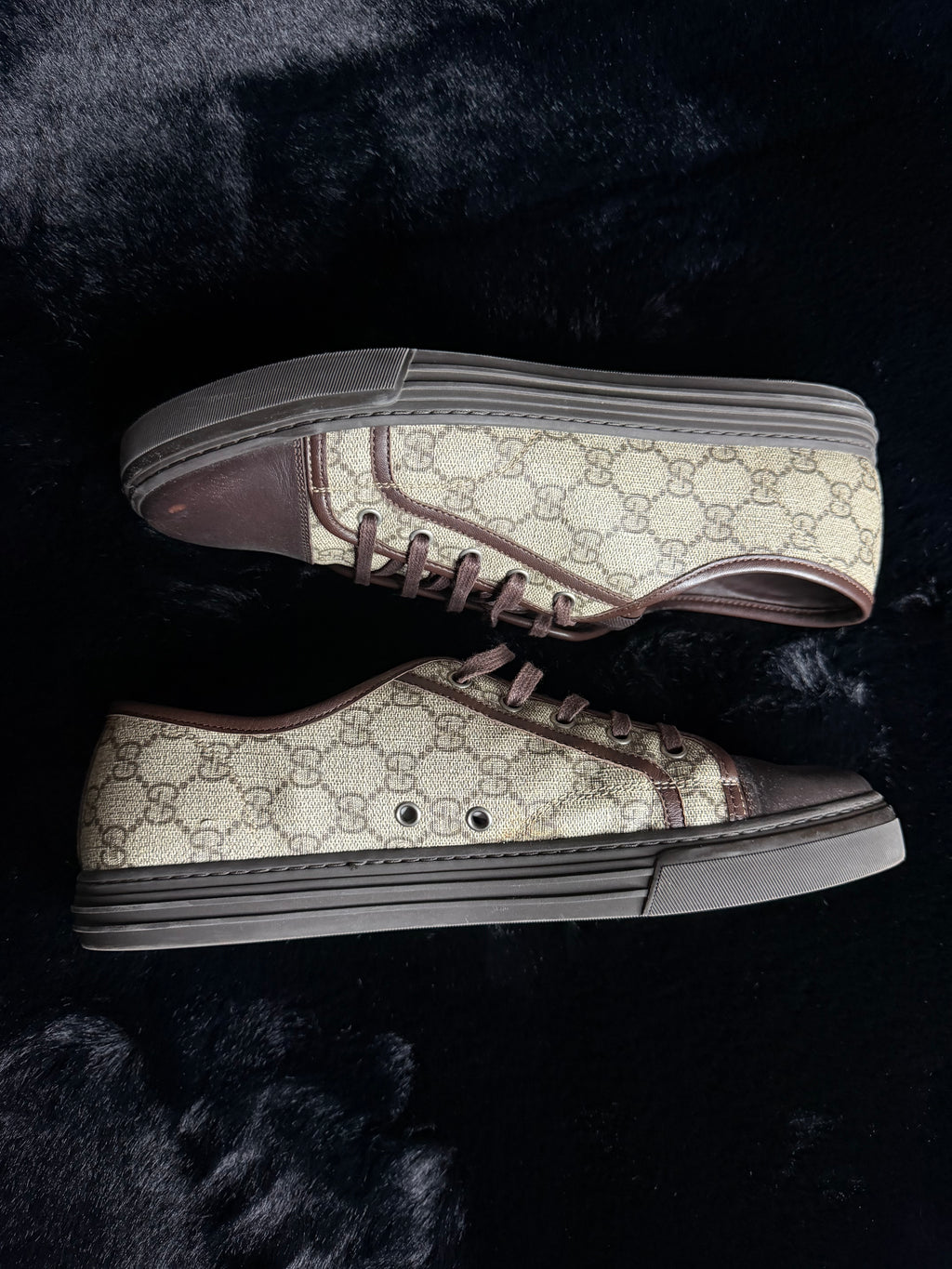 Gucci GG Brown Sneakers Size 11-11.5