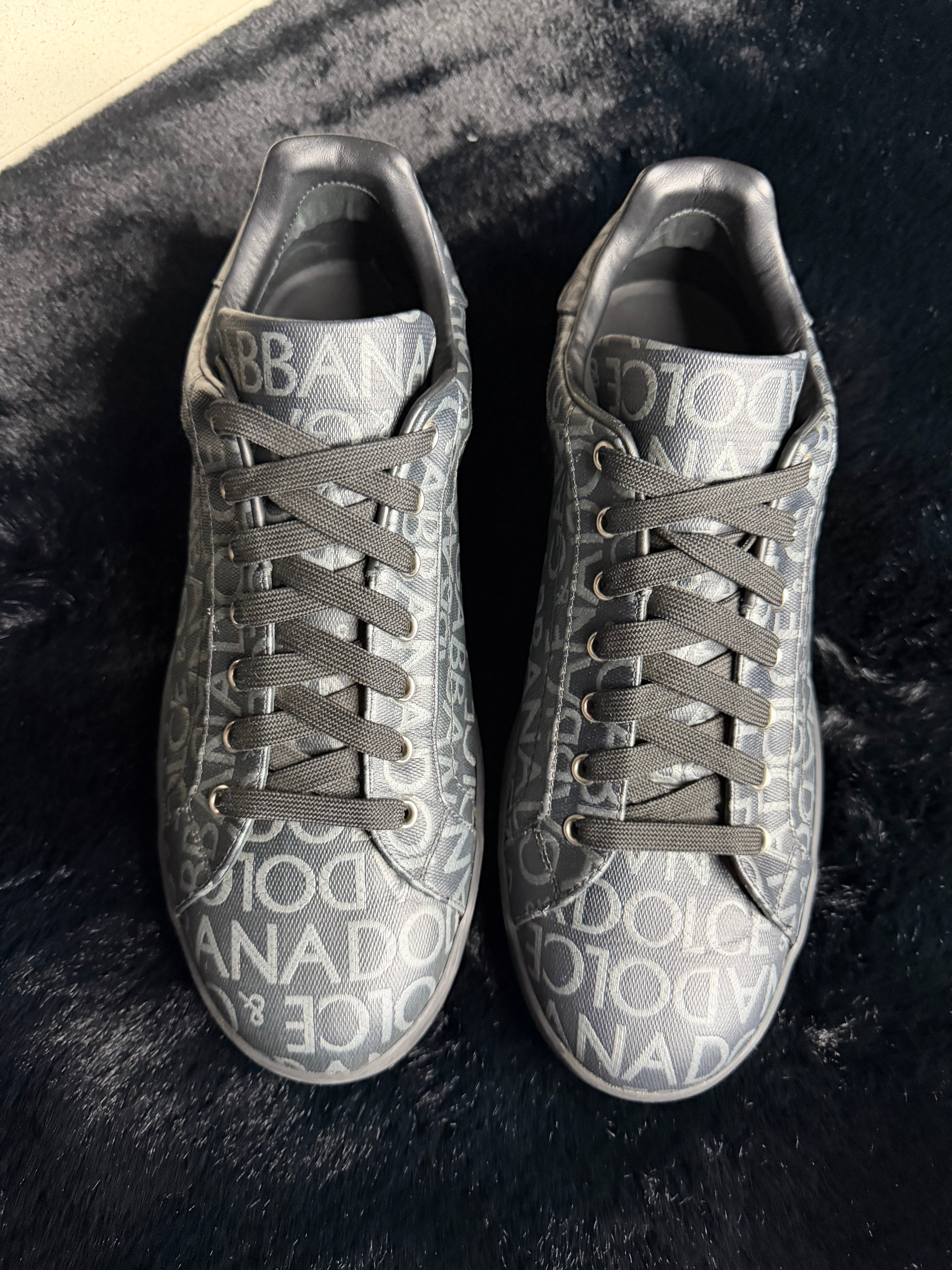 Dolce & Gabbana Portofino Logo Sneakers Size 44