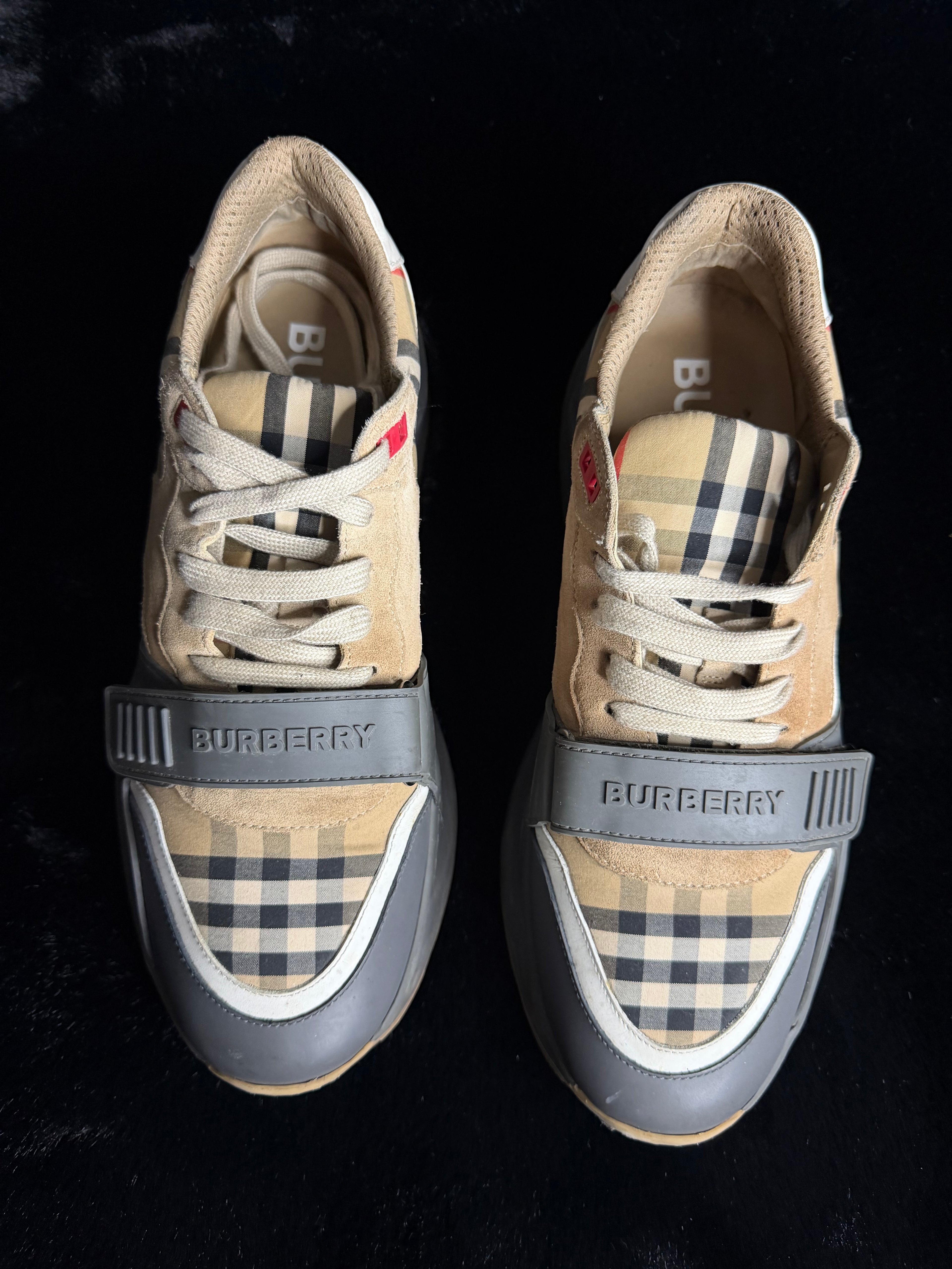 Burberry Ramsey Grey Sneakers Size 45